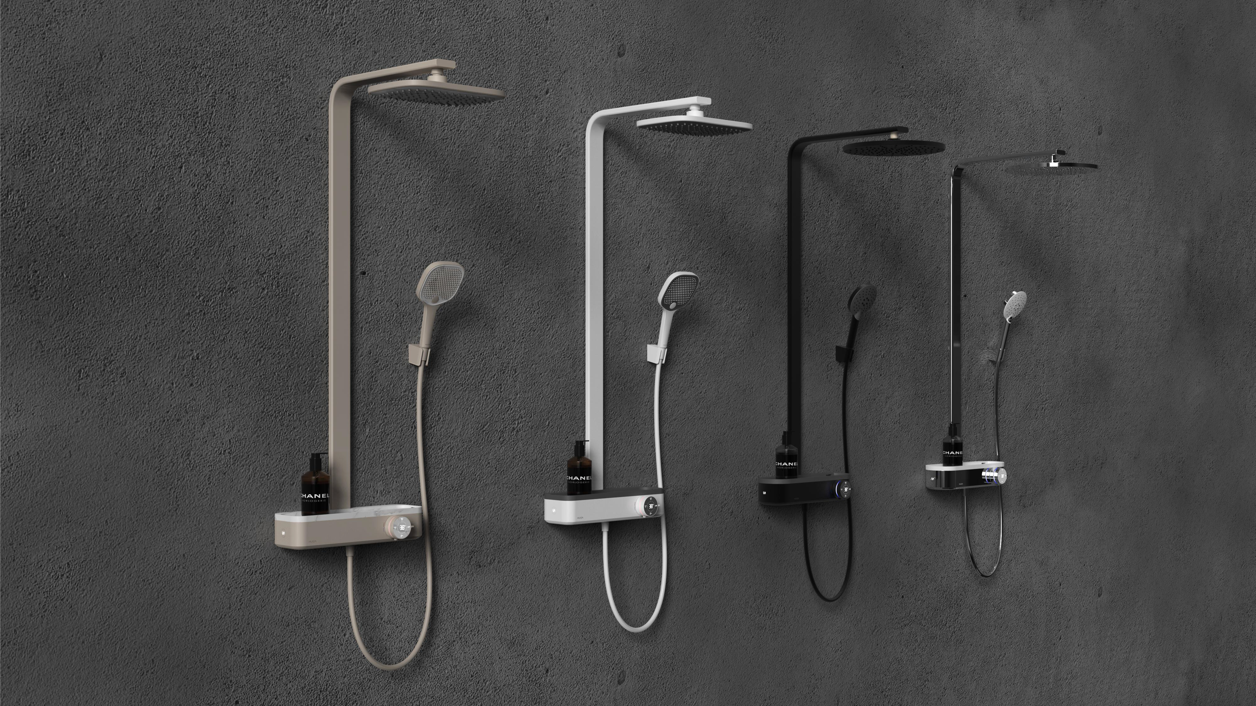 Digital display，Induction，gray contrast，Shower/faucet，red dot，