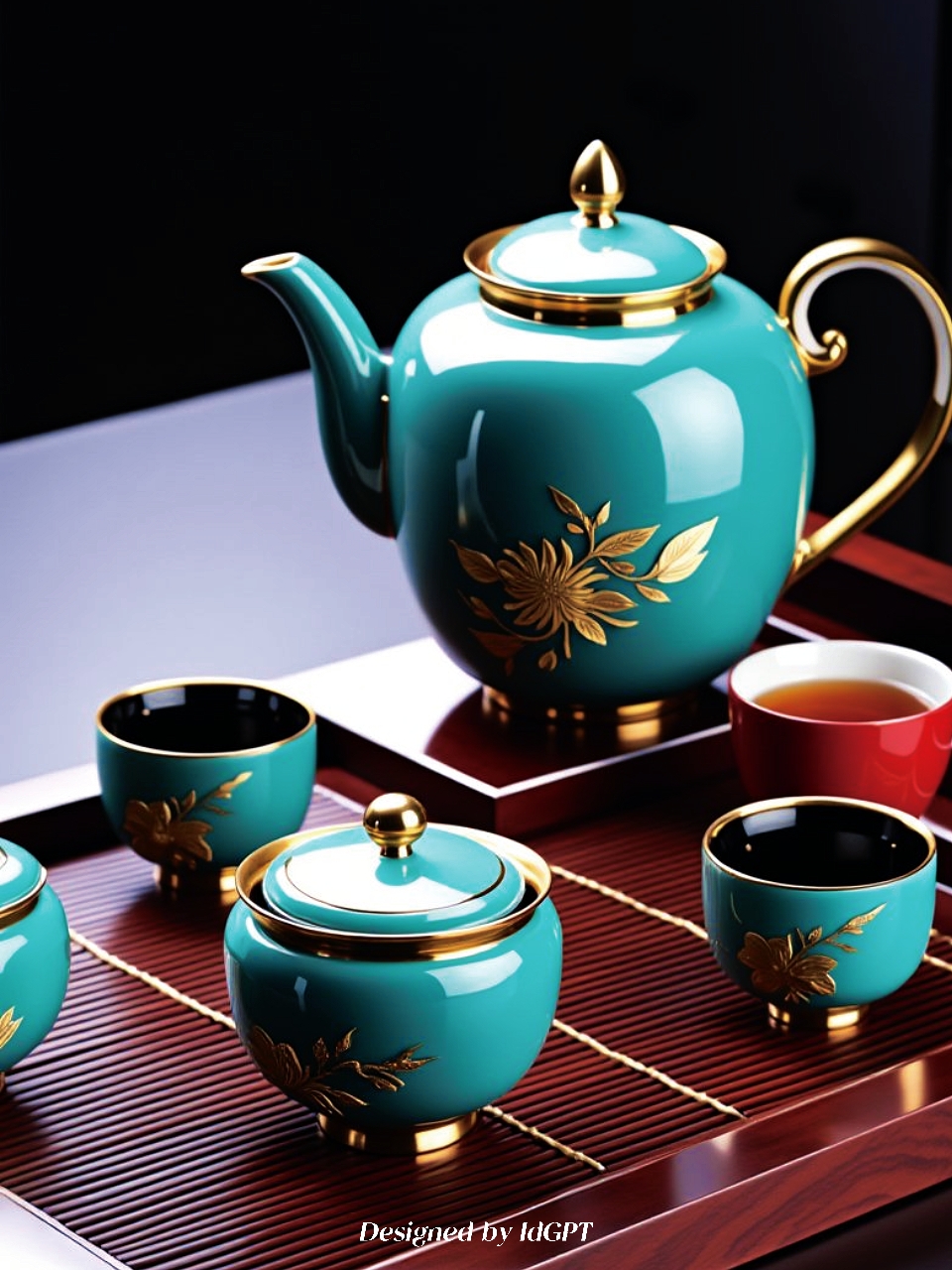 AIGC, AI, Home, Tea Set，