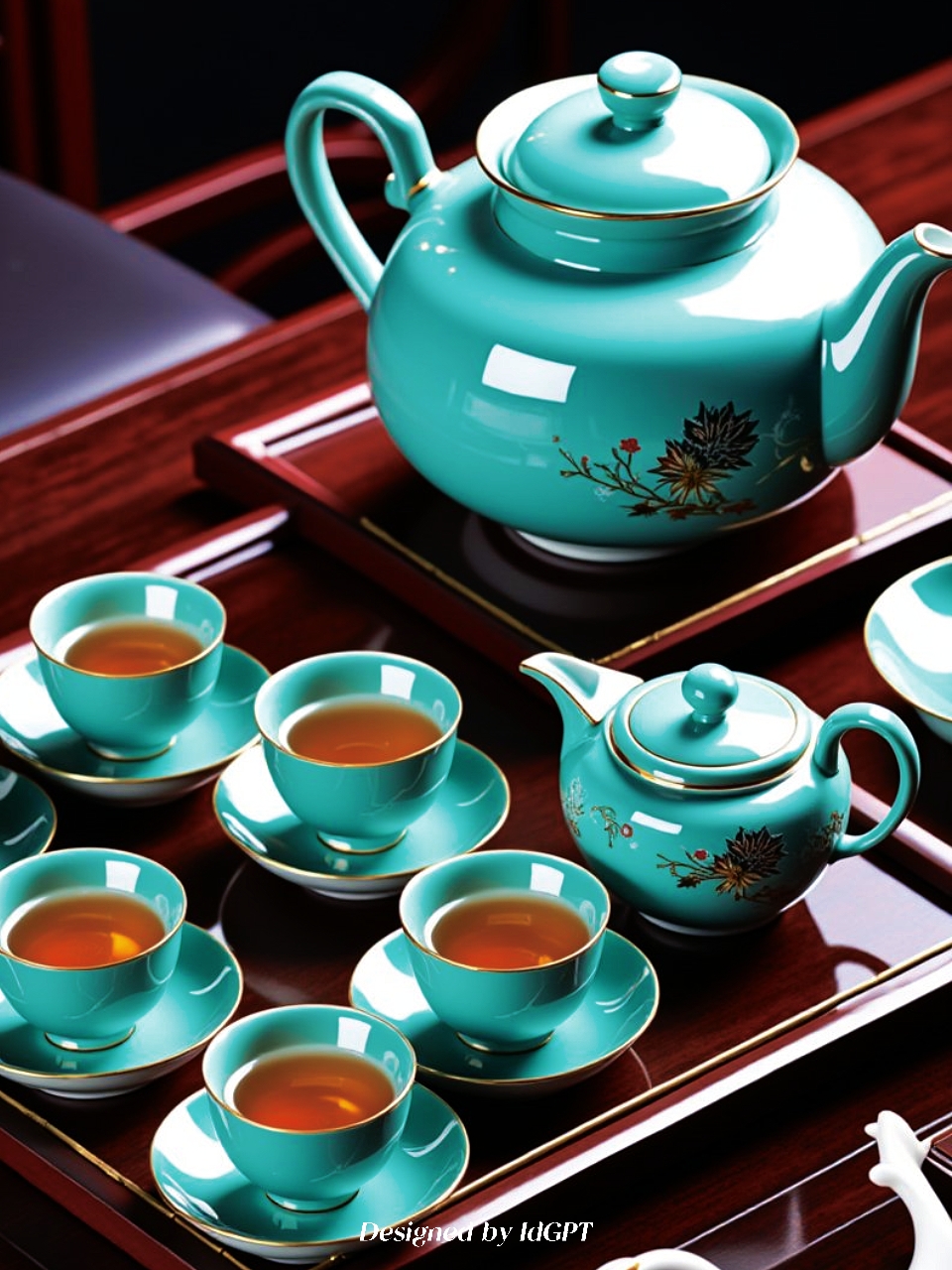 AIGC, AI, Home, Tea Set，