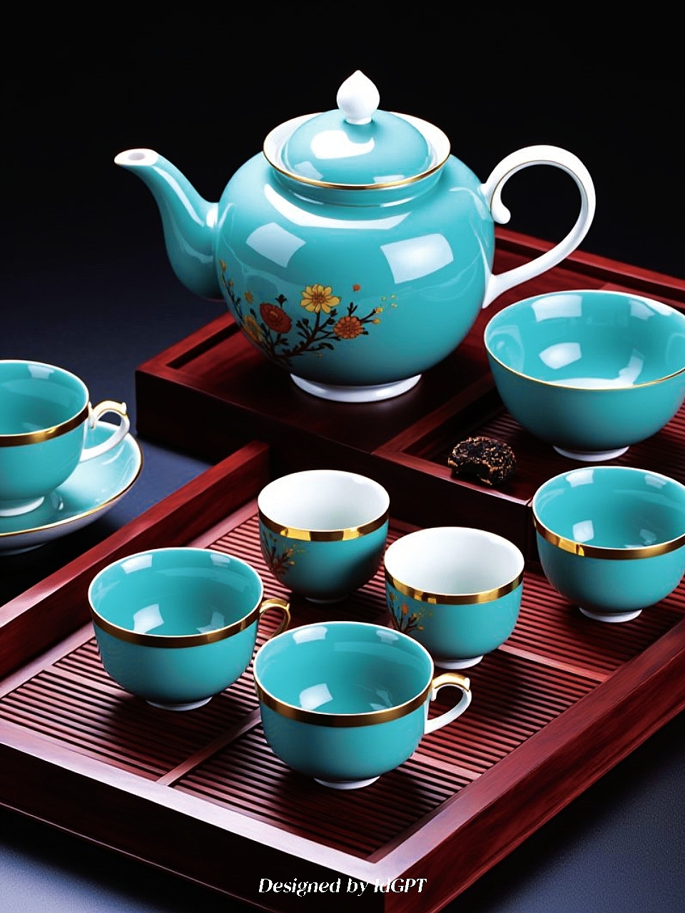 AIGC, AI, Home, Tea Set，