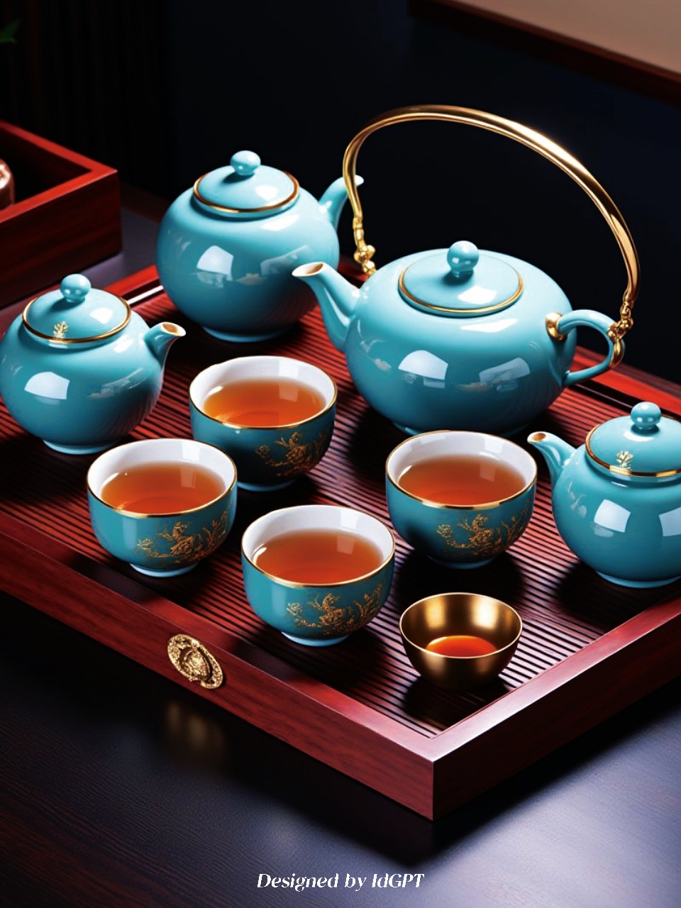 AIGC, AI, Home, Tea Set，