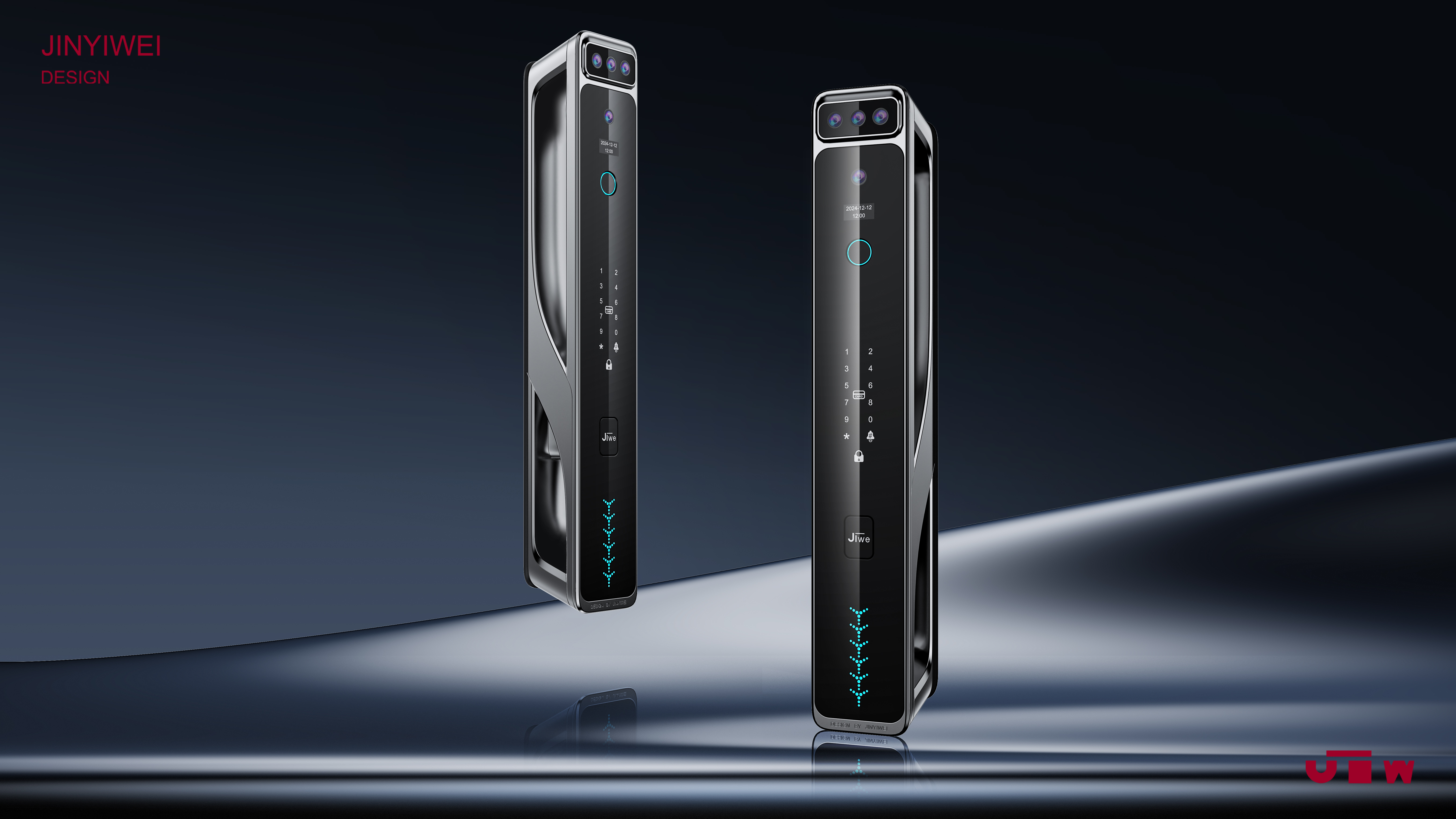 Intelligent lock，Fingerprint lock，Smart home，Intelligent door lock，industrial design，product design，