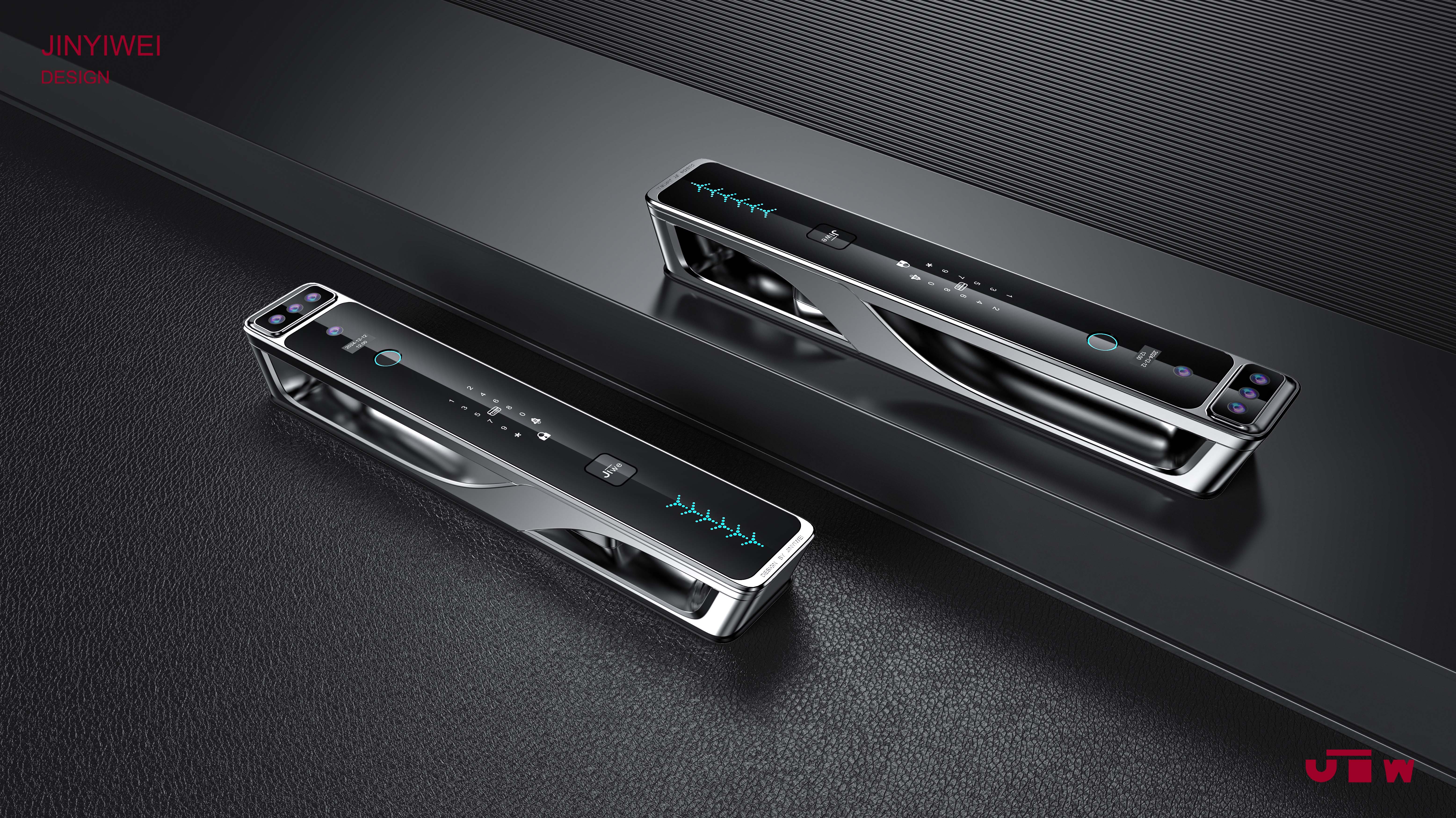 Intelligent lock，Fingerprint lock，Smart home，Intelligent door lock，industrial design，product design，