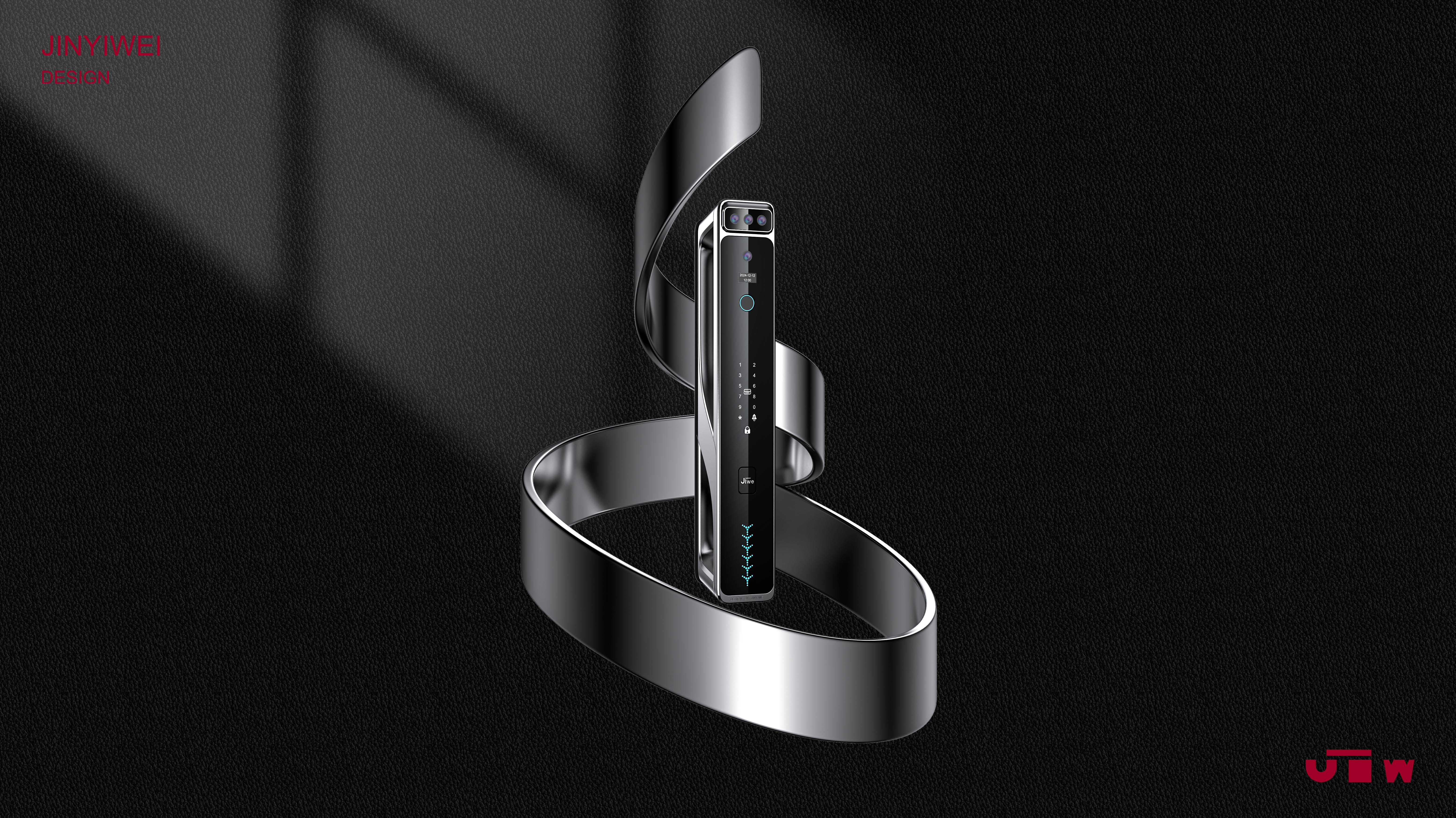 Intelligent lock，Fingerprint lock，Smart home，Intelligent door lock，industrial design，product design，