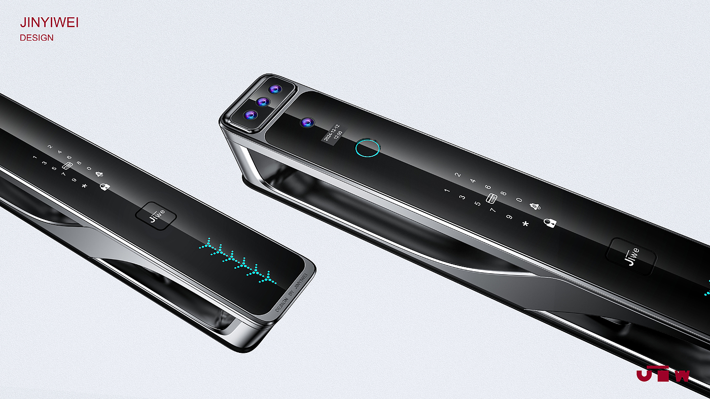Intelligent lock，Fingerprint lock，Smart home，Intelligent door lock，industrial design，product design，