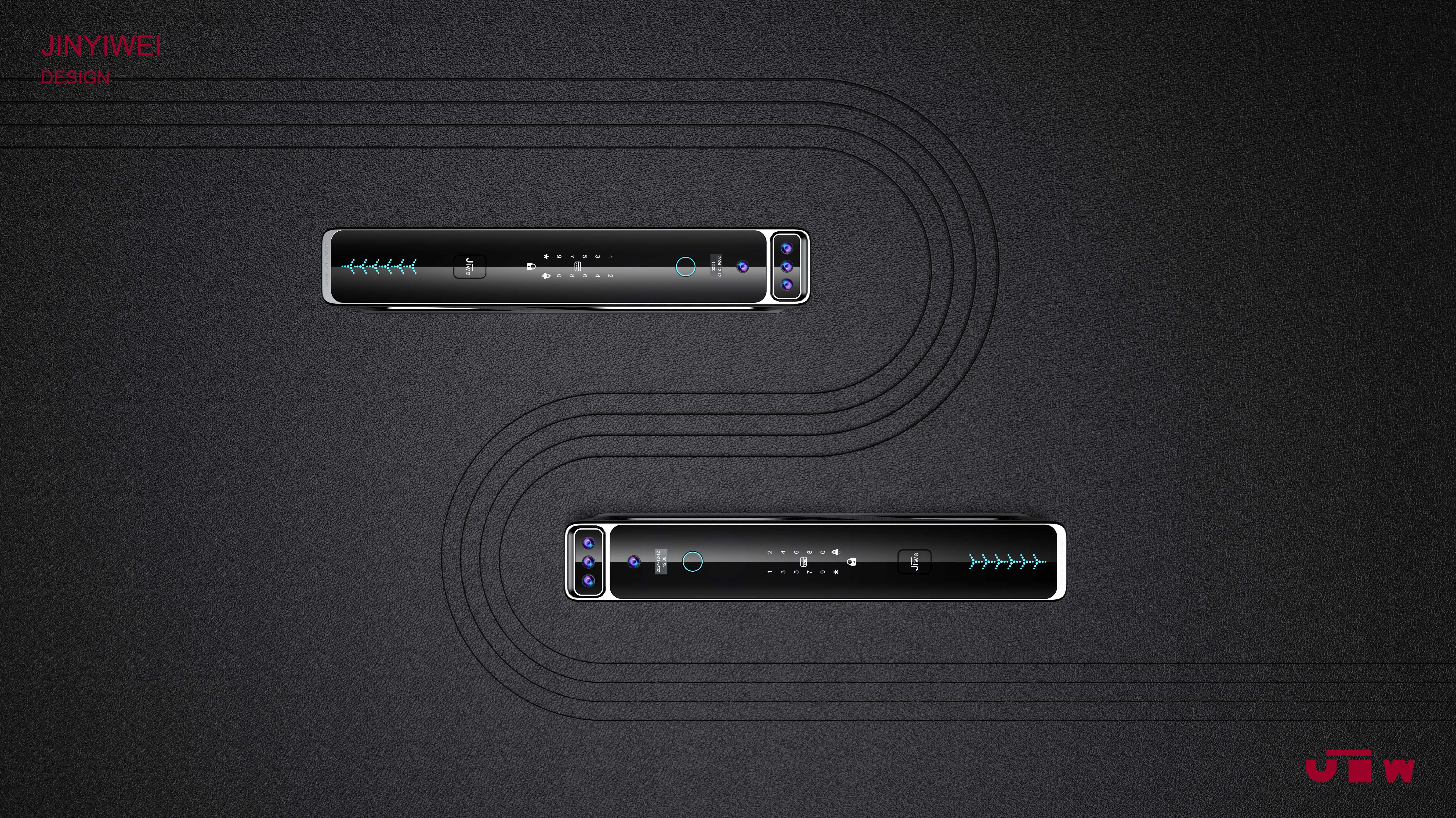 Intelligent lock，Fingerprint lock，Smart home，Intelligent door lock，industrial design，product design，