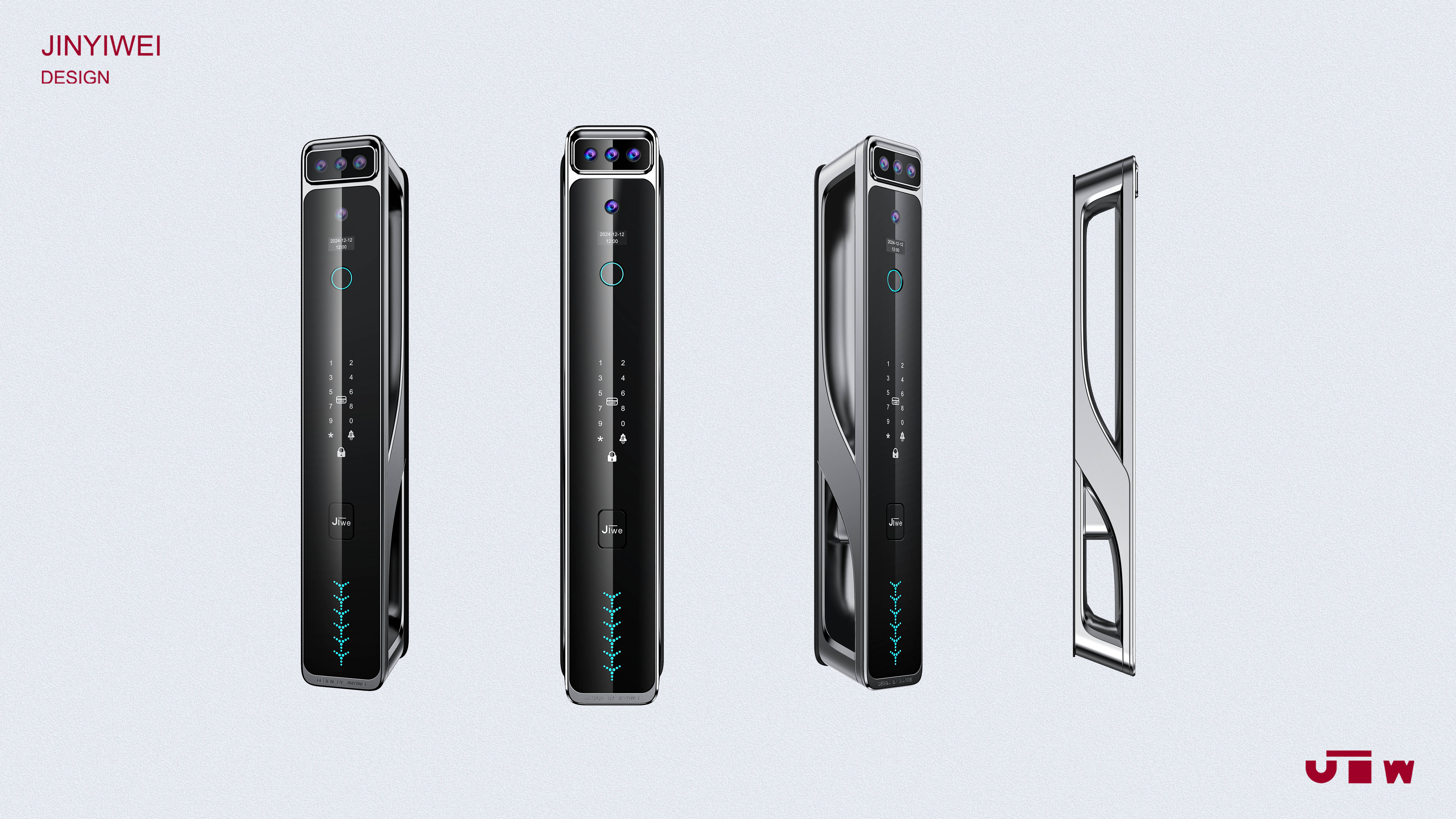 Intelligent lock，Fingerprint lock，Smart home，Intelligent door lock，industrial design，product design，