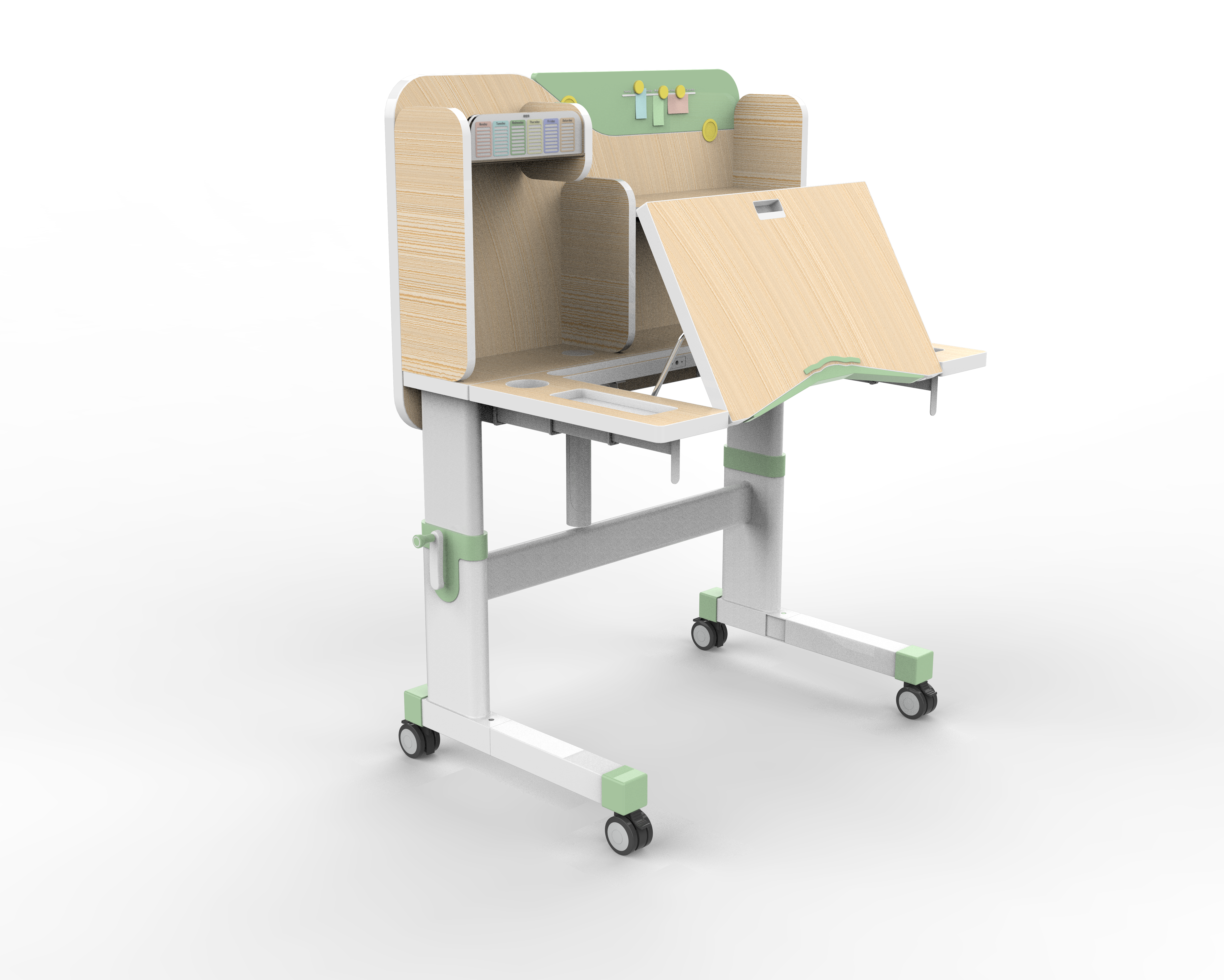 Learning table，modeling，furniture，Home Furnishing，industrial design，Render，product design，