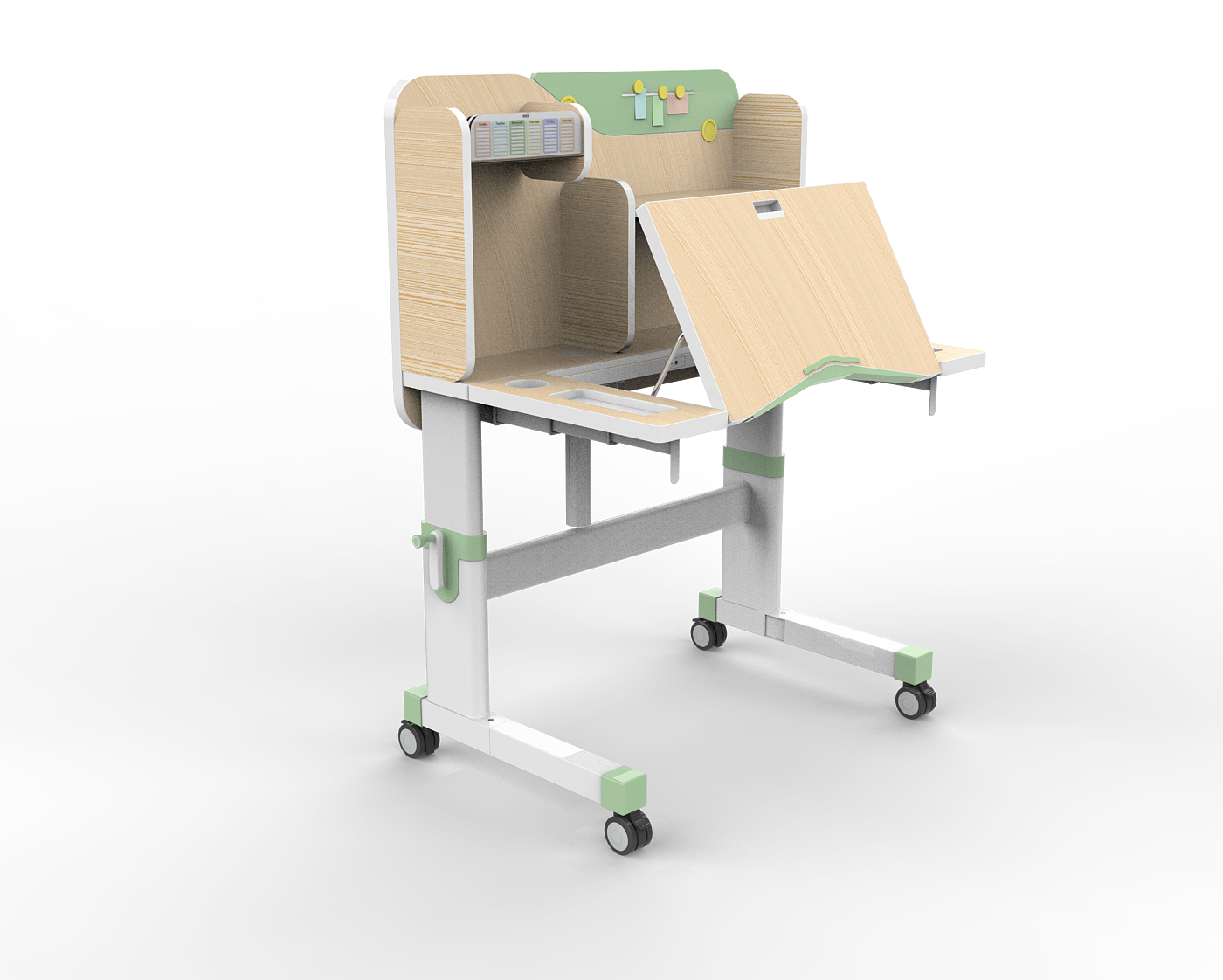 Learning table，modeling，furniture，Home Furnishing，industrial design，Render，product design，