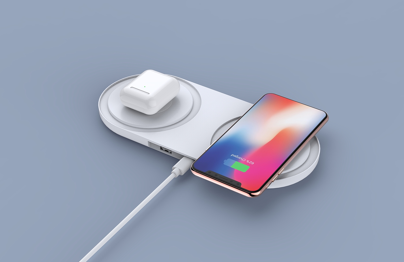 Night light wireless charging，