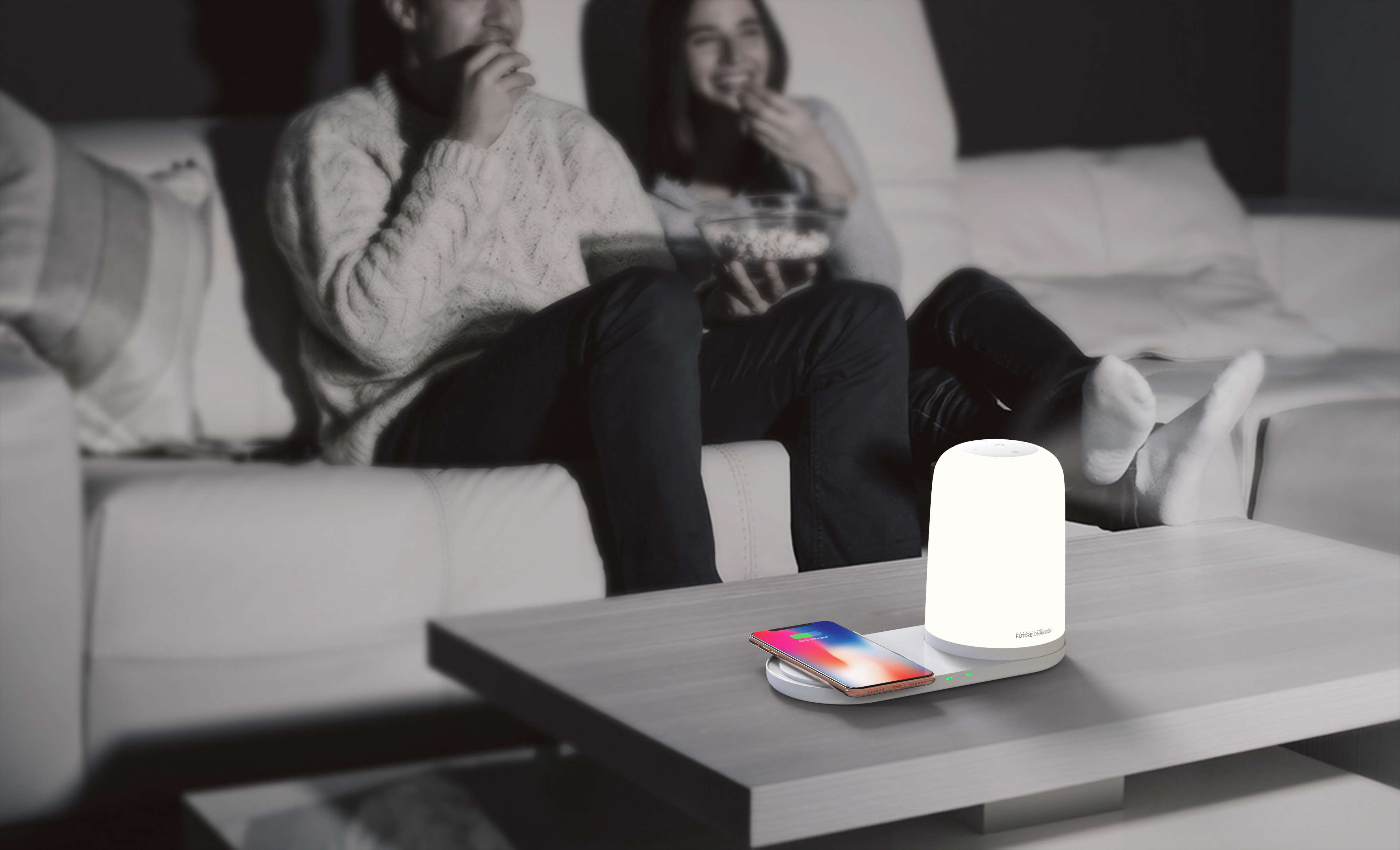 Night light wireless charging，