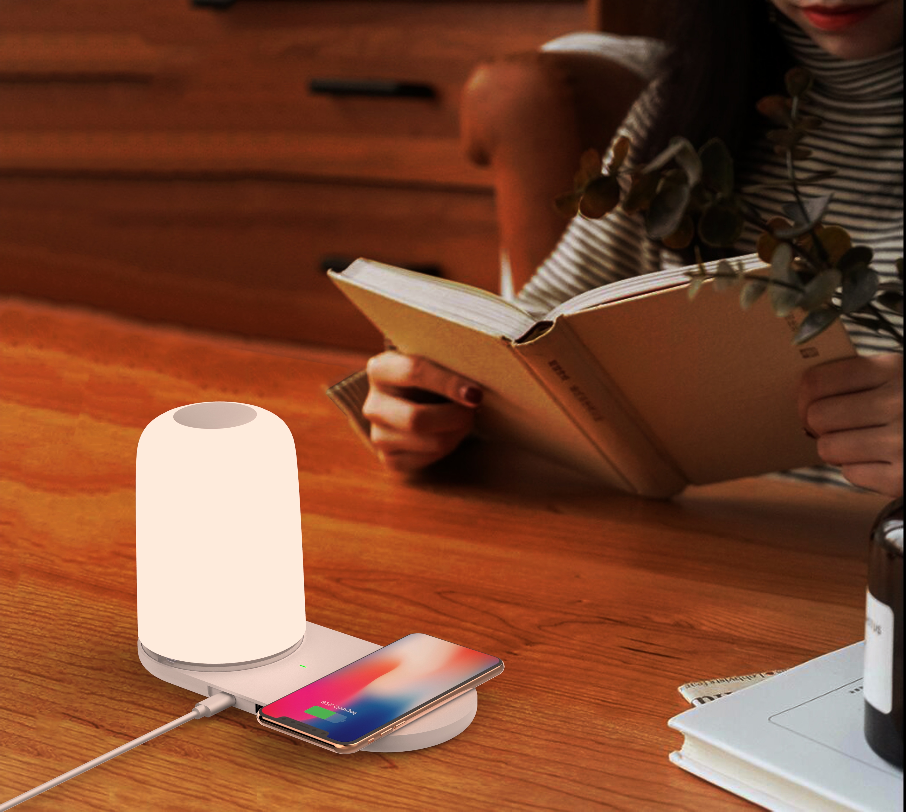 Night light wireless charging，