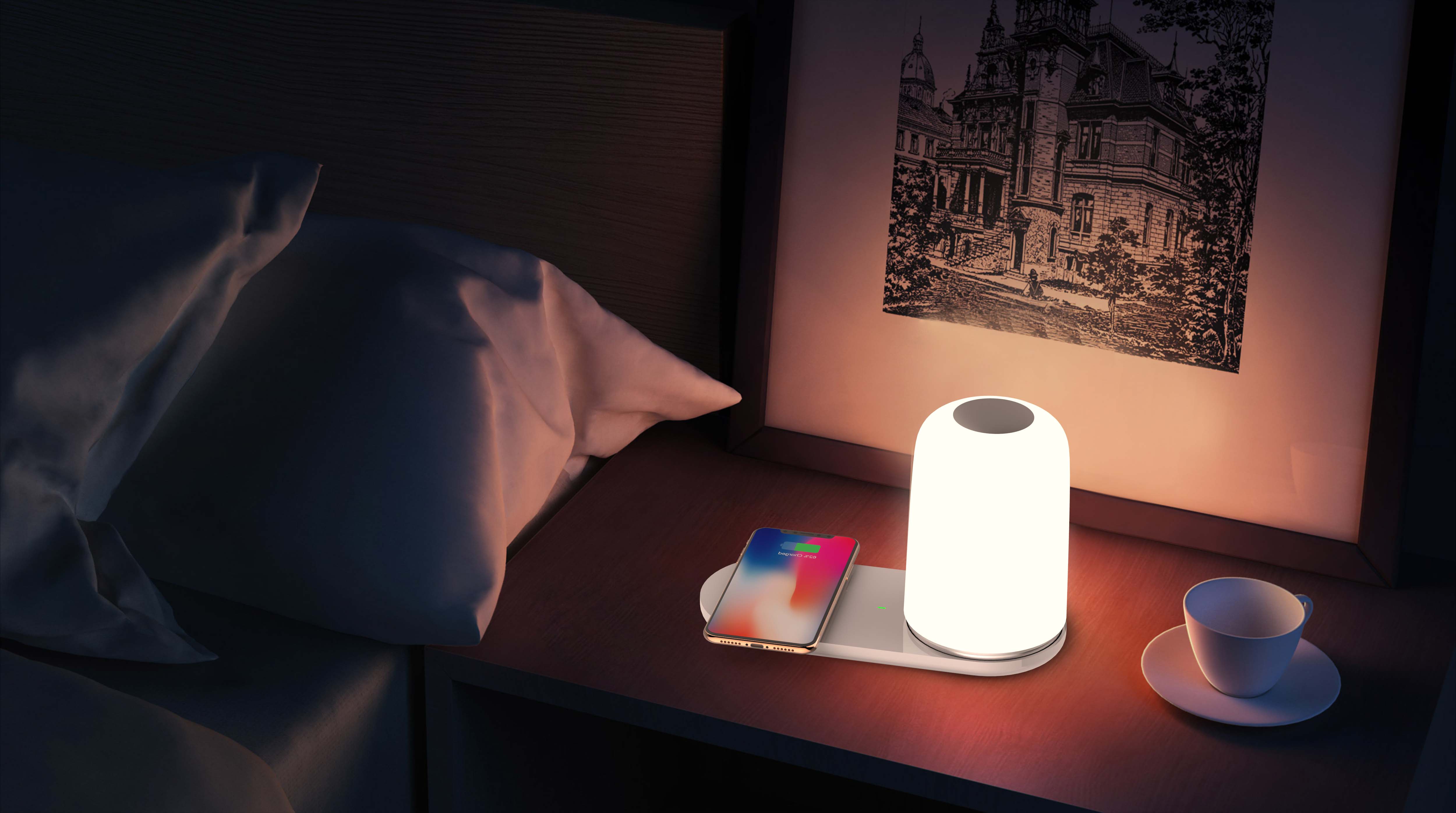 Night light wireless charging，