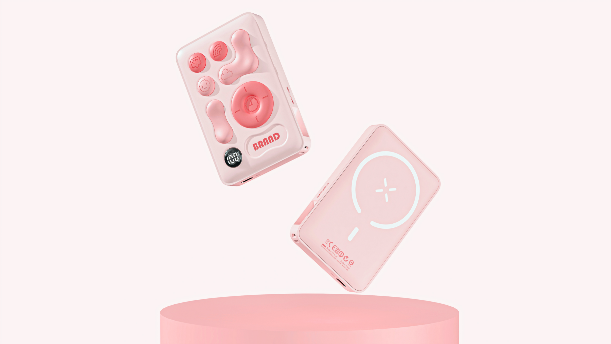 product design，Decompression products，Decompression charging treasure，