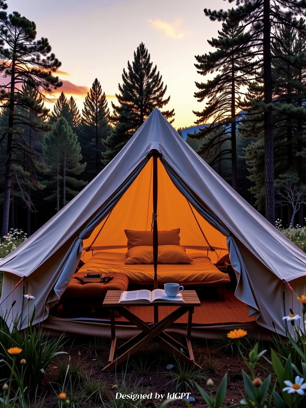 AIGC, AI, Outdoor, Tent，