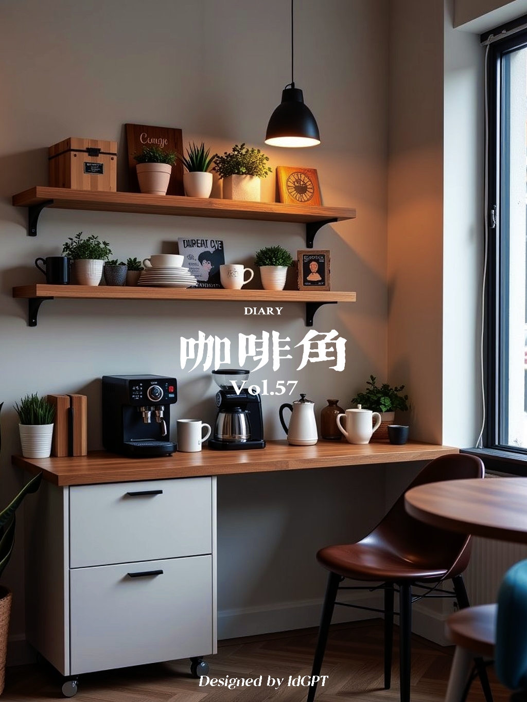 AIGC, AI, Home, Design, Coffee Corner，