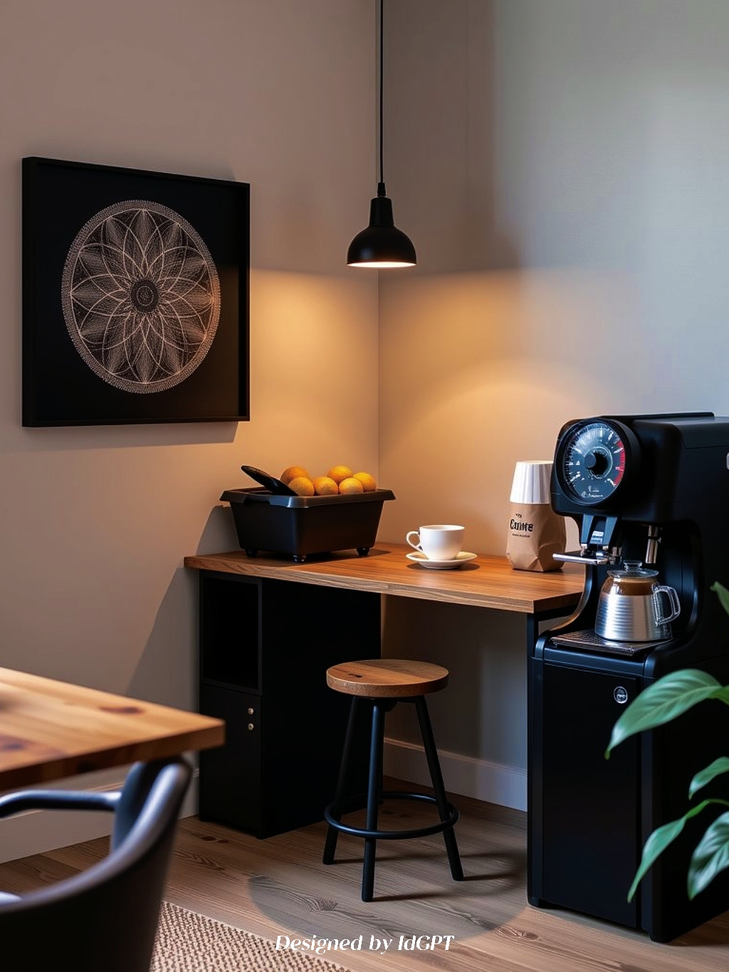 AIGC, AI, Home, Design, Coffee Corner，