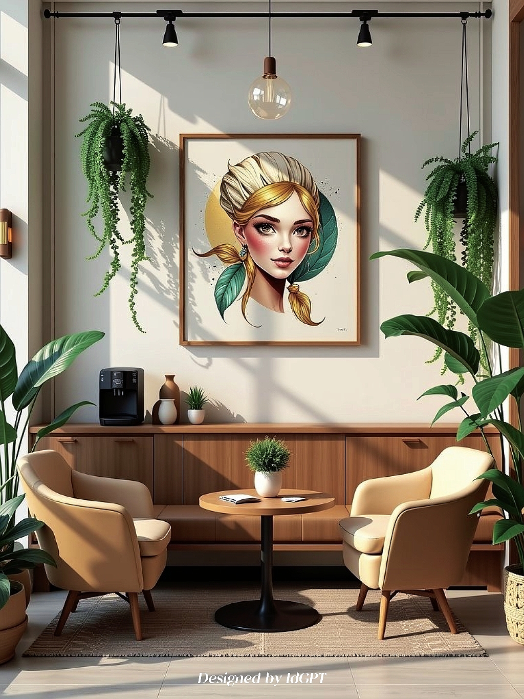 AIGC, AI, Home, Design, Coffee Corner，
