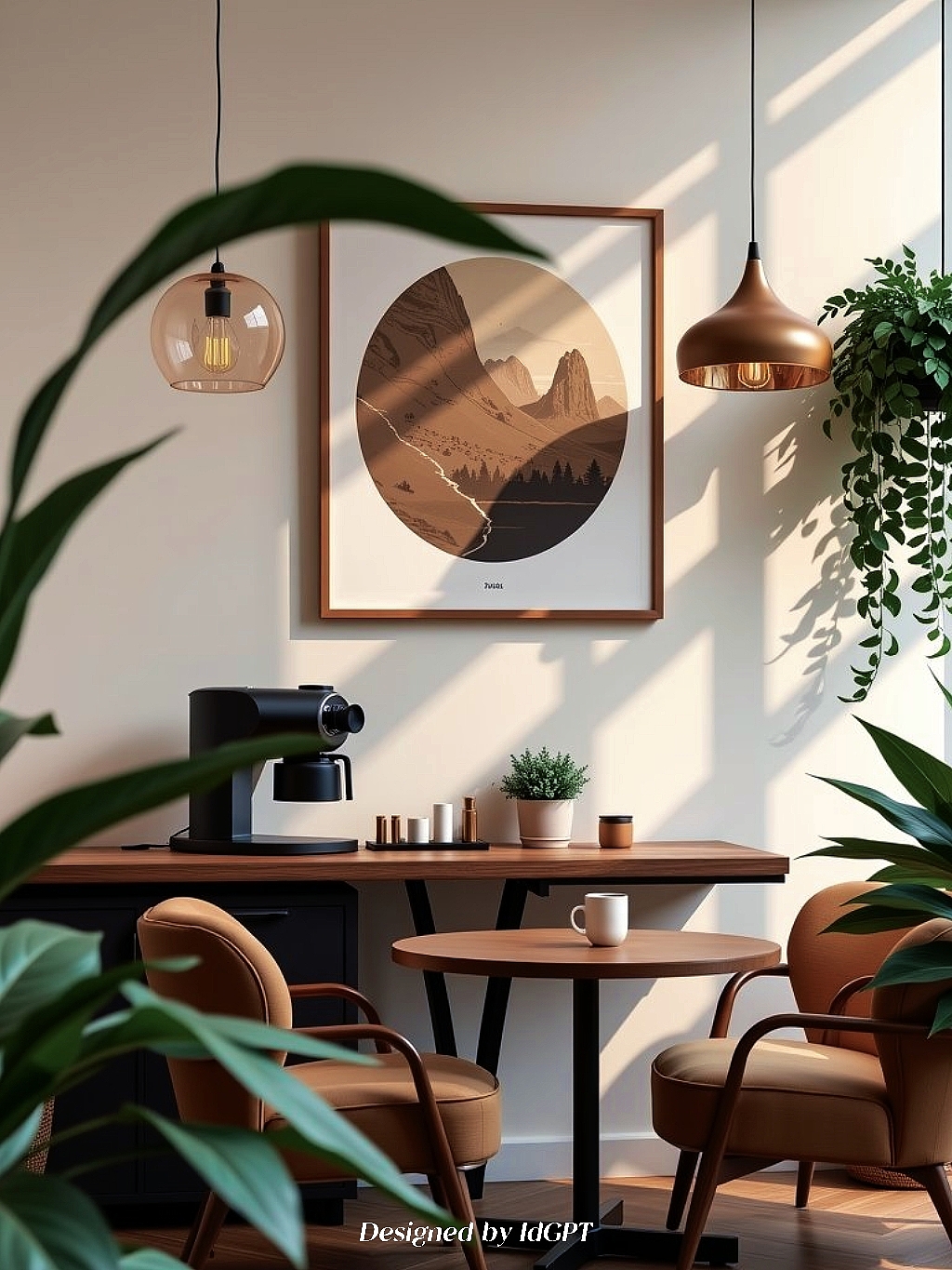 AIGC, AI, Home, Design, Coffee Corner，