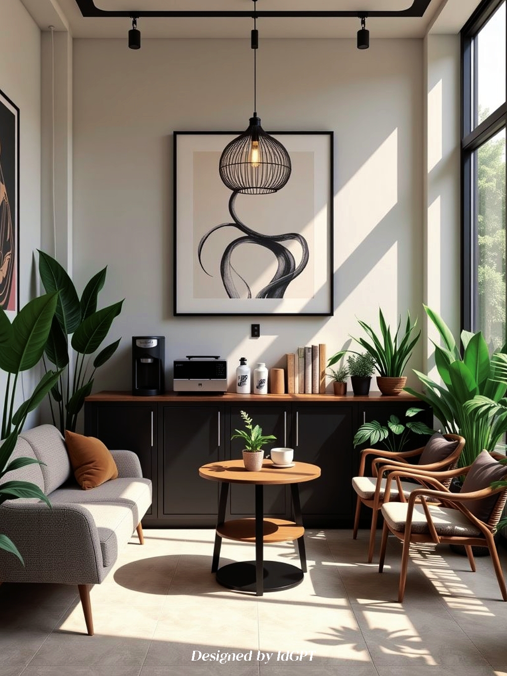 AIGC, AI, Home, Design, Coffee Corner，