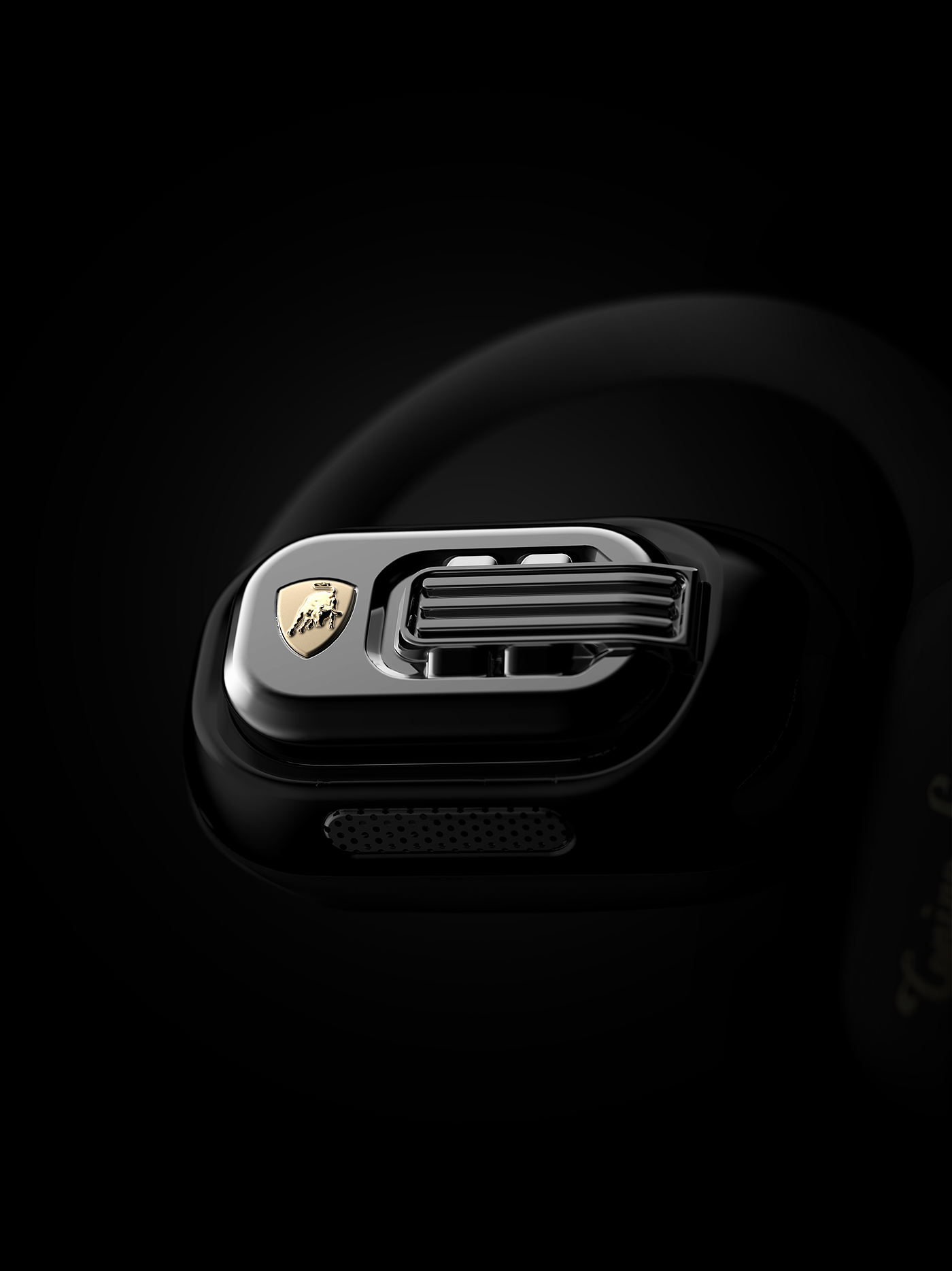 3C products，dmooster，Big Monster，Lamborghini，Bluetooth headset，industrial design，jointly，Render，