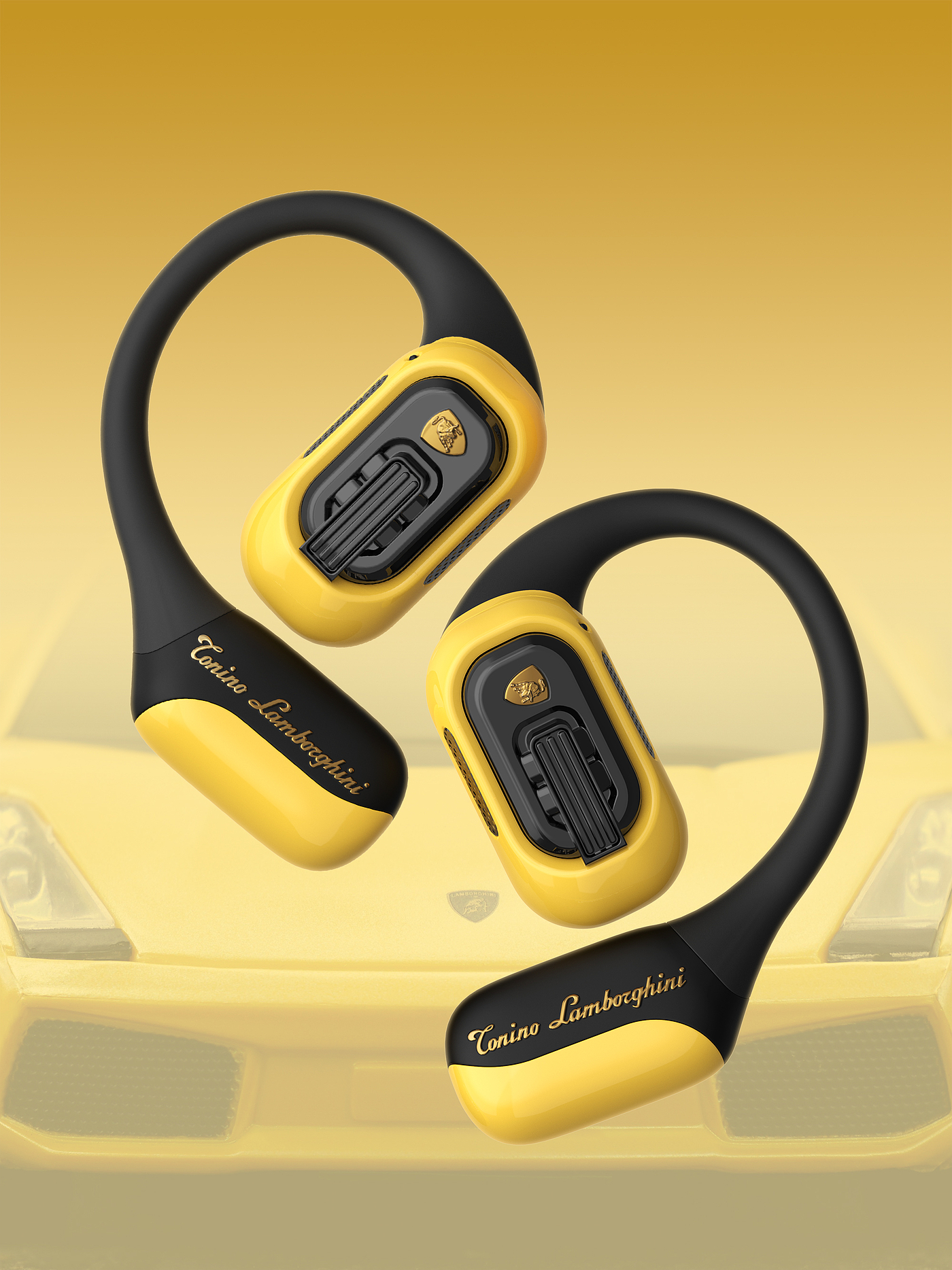 3C products，dmooster，Big Monster，Lamborghini，Bluetooth headset，industrial design，jointly，Render，