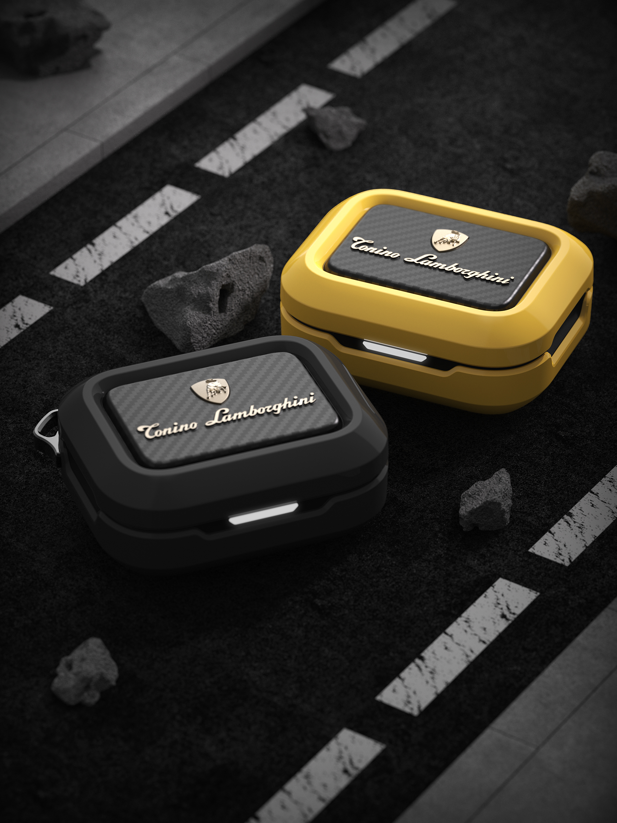 3C products，dmooster，Big Monster，Lamborghini，Bluetooth headset，industrial design，jointly，Render，