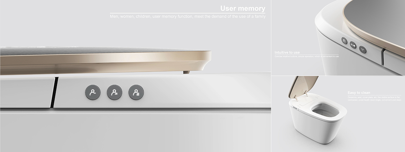 Intelligent toilet，Digital light display，gray contrast，