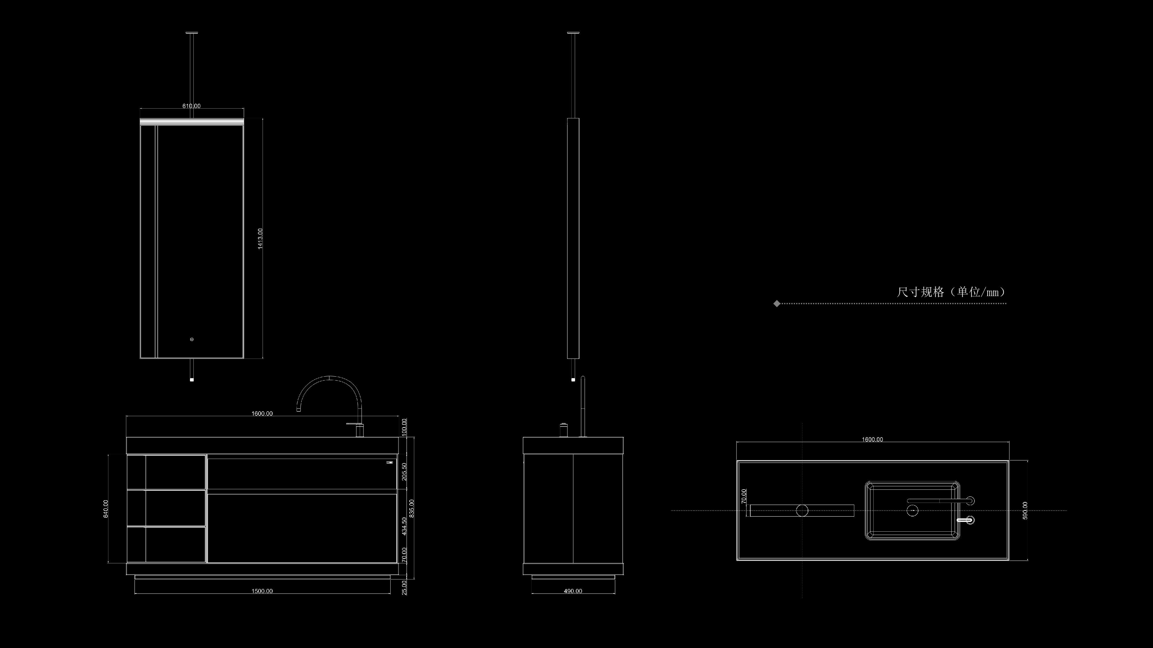 Bathroom furniture，Console Cabinet，Double sided mirror，Double-sided storage，