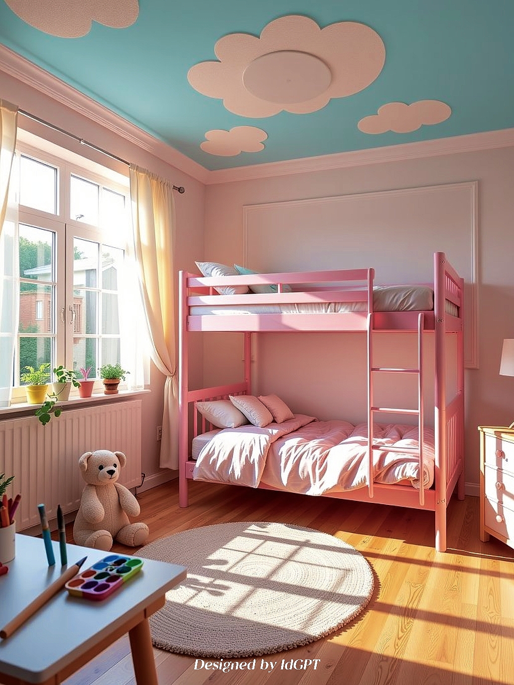 AIGC, AI, Home, Bunk bed，