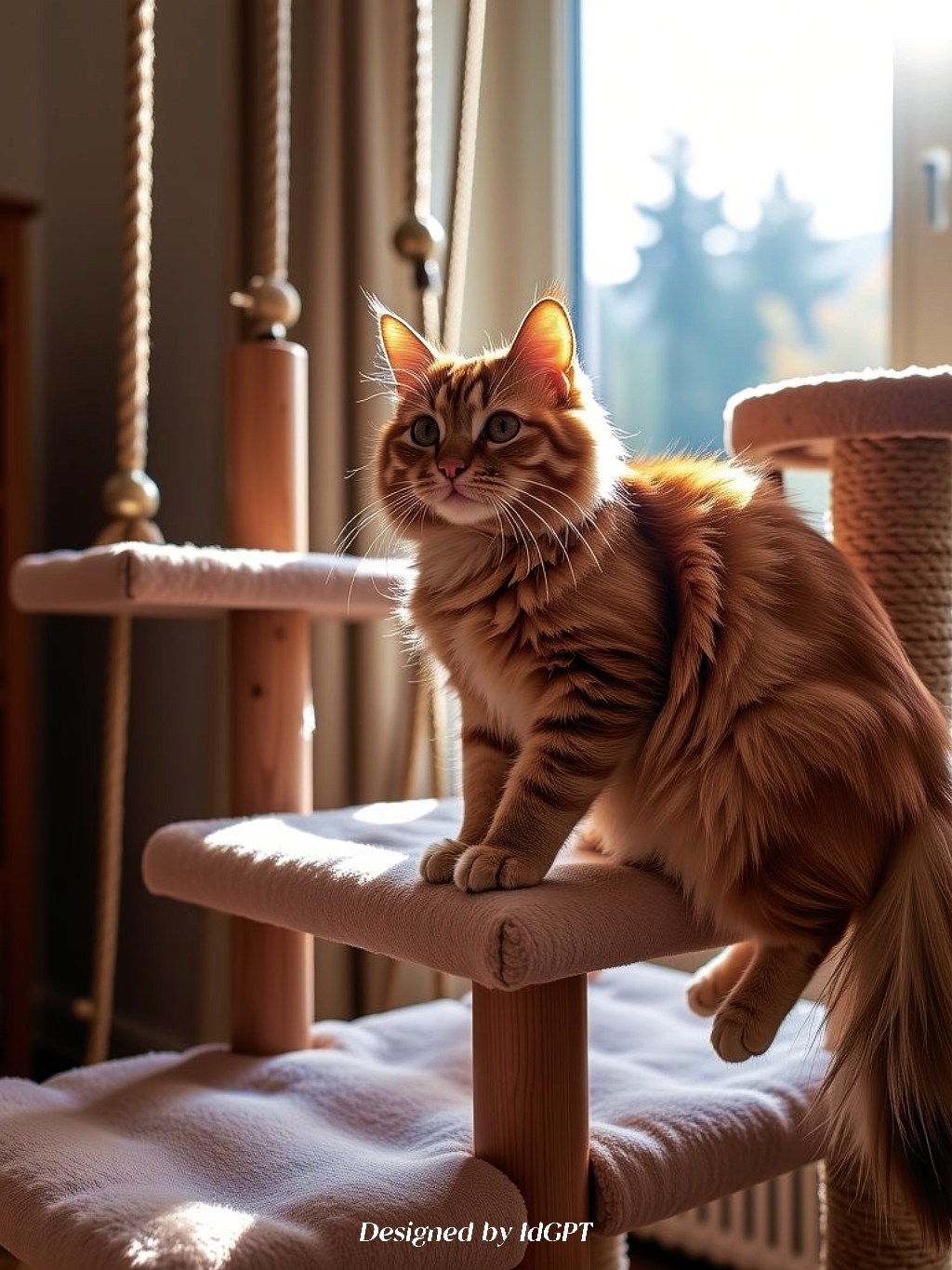 AIGC, AI, Pet Supplies, Cat Climbing，