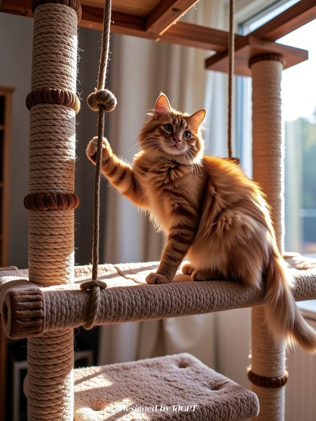 AIGC, AI, Pet Supplies, Cat Climbing，