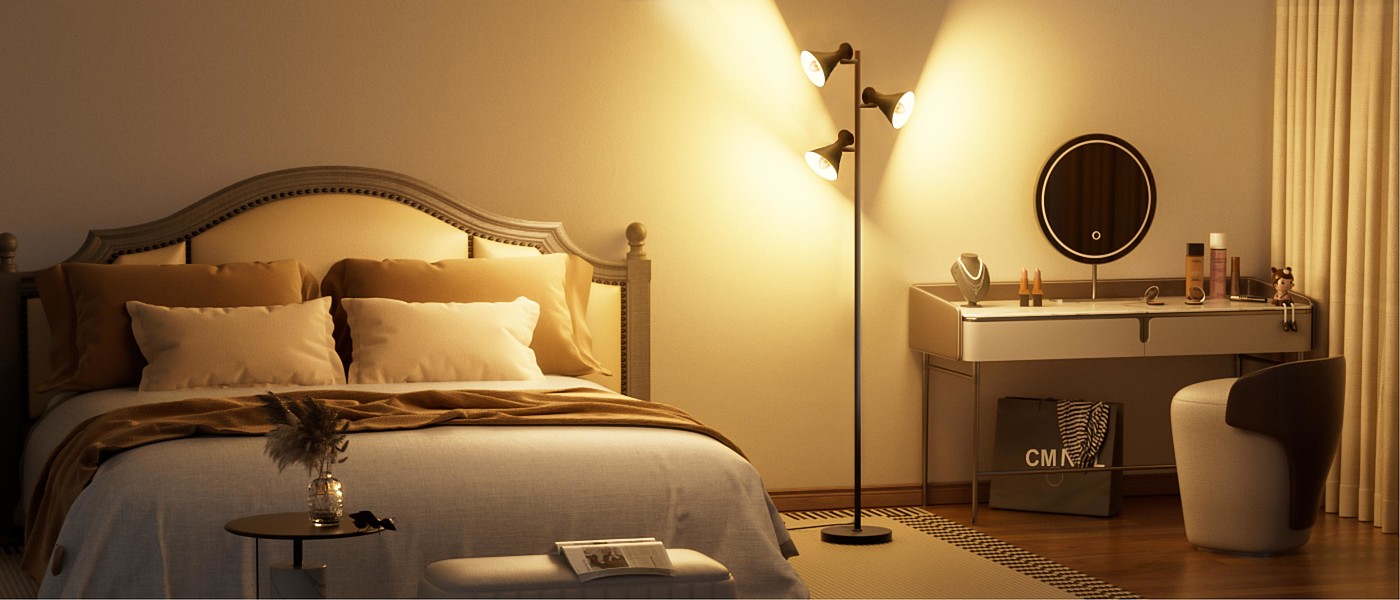 Floor lamp，lamps and lanterns，Horn light，Reading lamp，