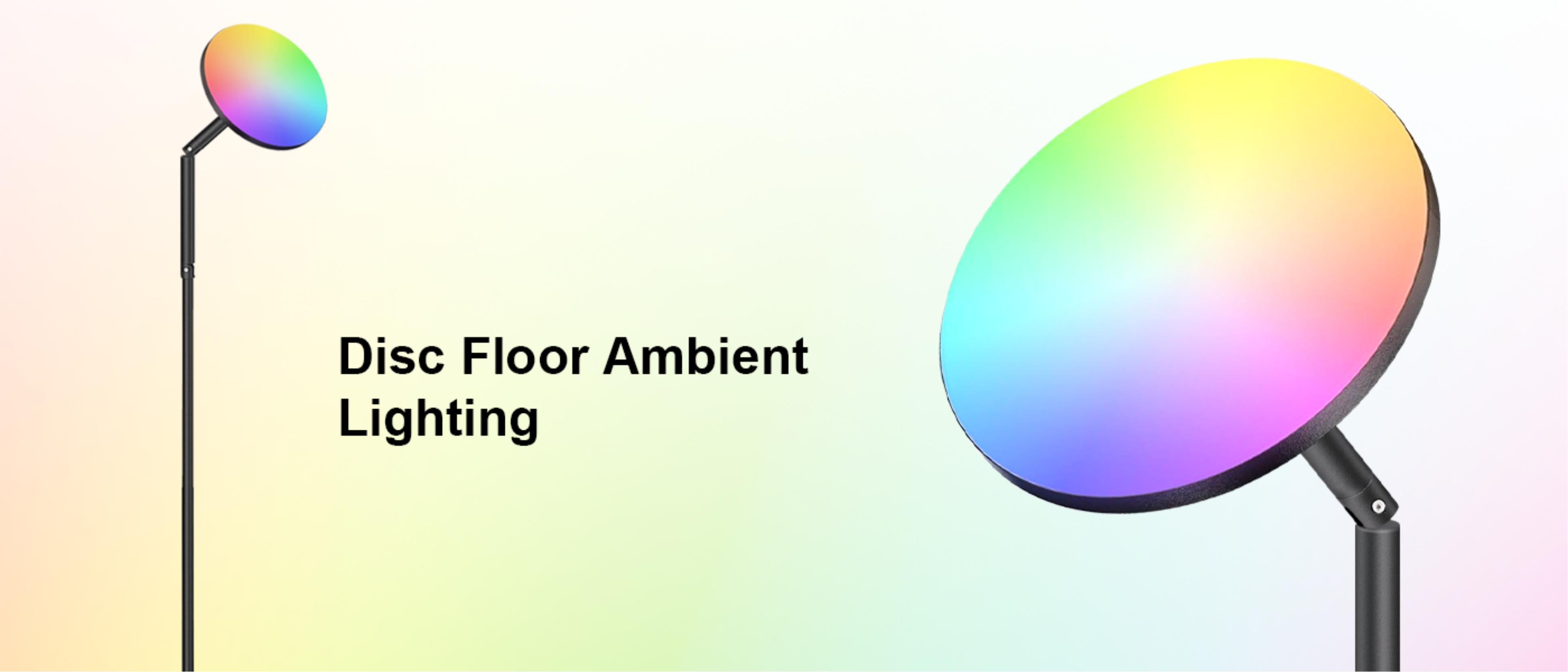 Floor lamp，Atmosphere lamp，GVVOO HOME: Disc Floor Lamp，