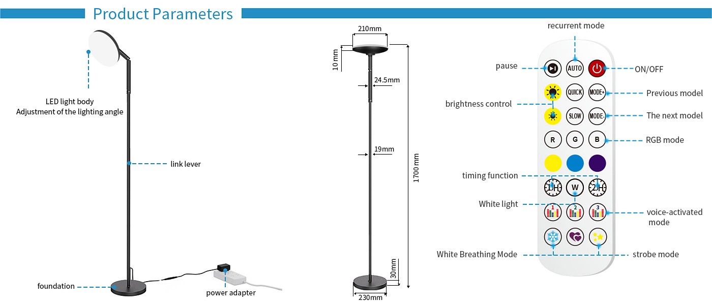 Floor lamp，Atmosphere lamp，GVVOO HOME: Disc Floor Lamp，