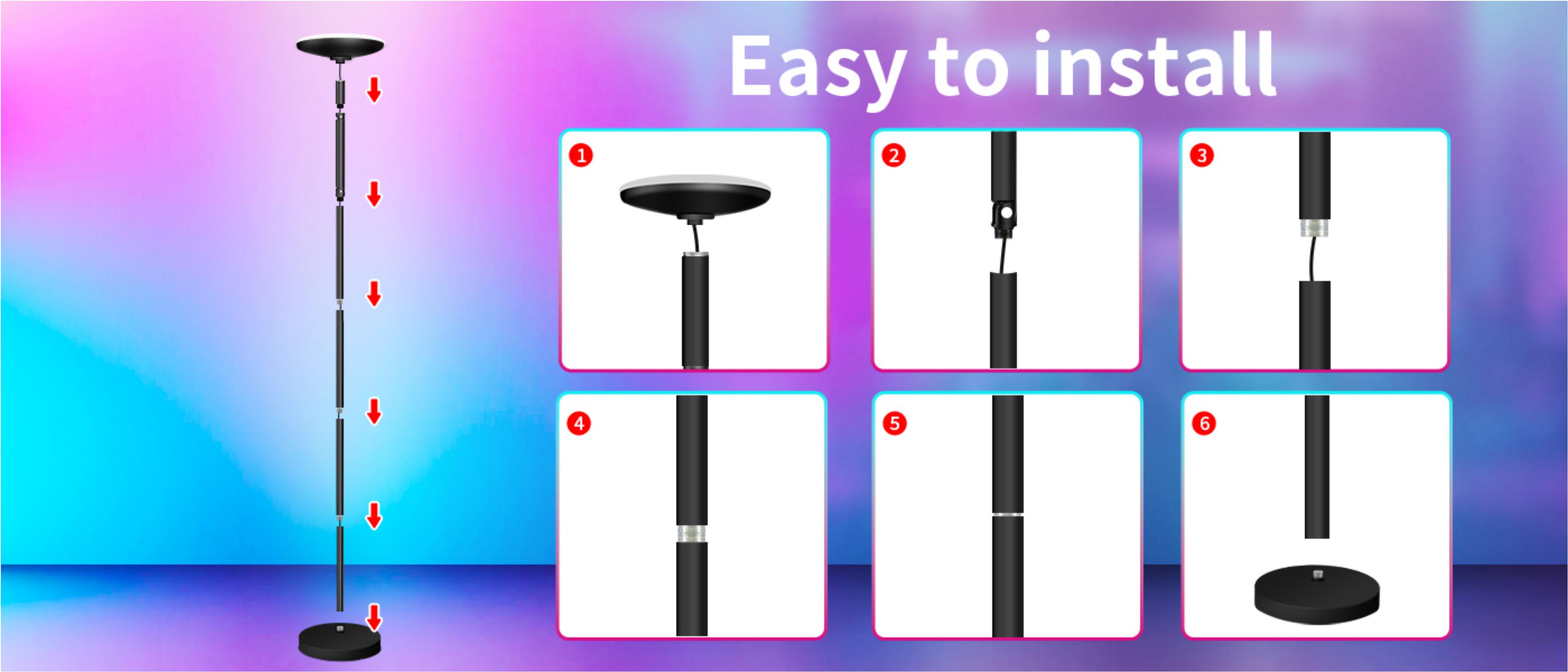 Floor lamp，Atmosphere lamp，GVVOO HOME: Disc Floor Lamp，