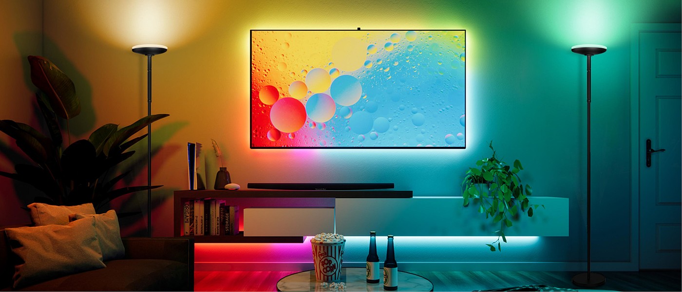 Floor lamp，Atmosphere lamp，GVVOO HOME: Disc Floor Lamp，