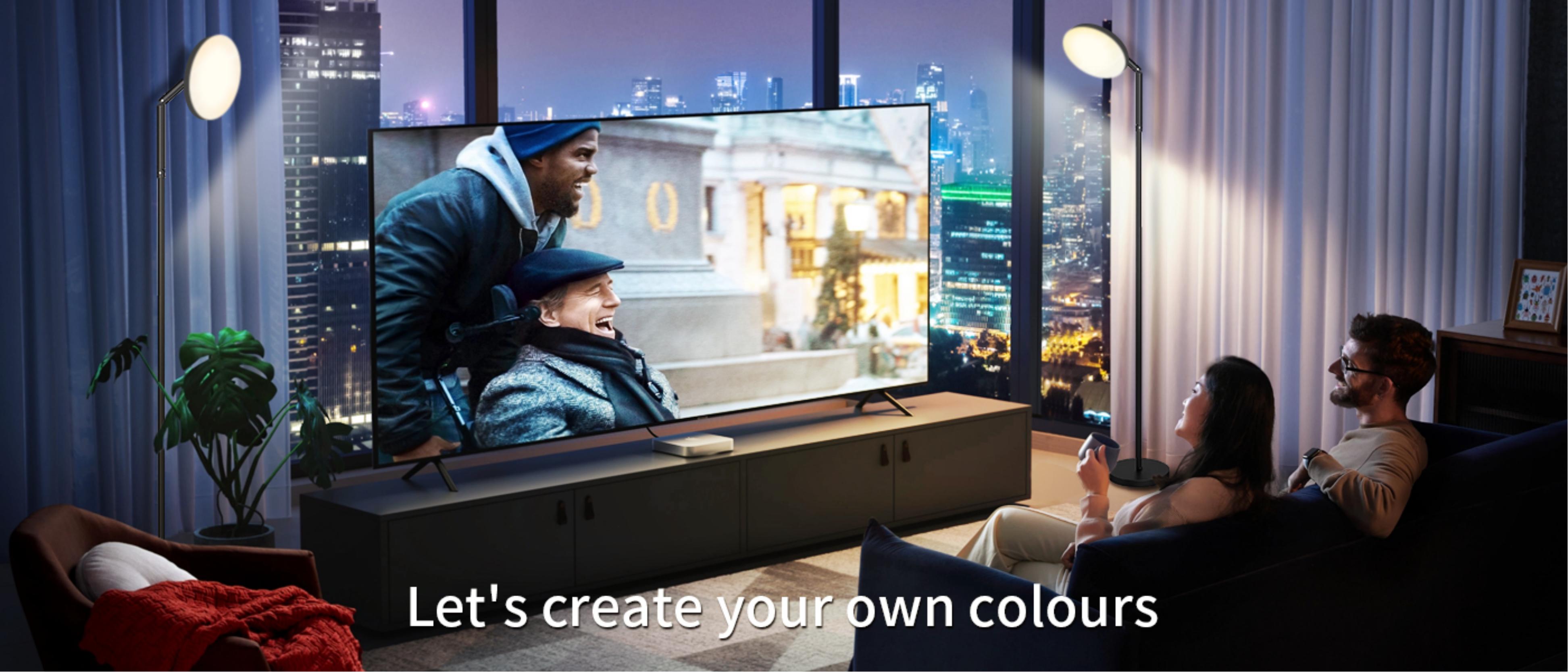 Floor lamp，Atmosphere lamp，GVVOO HOME: Disc Floor Lamp，