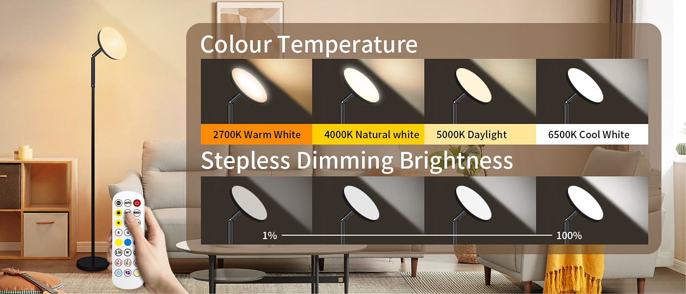 Floor lamp，Atmosphere lamp，GVVOO HOME: Disc Floor Lamp，