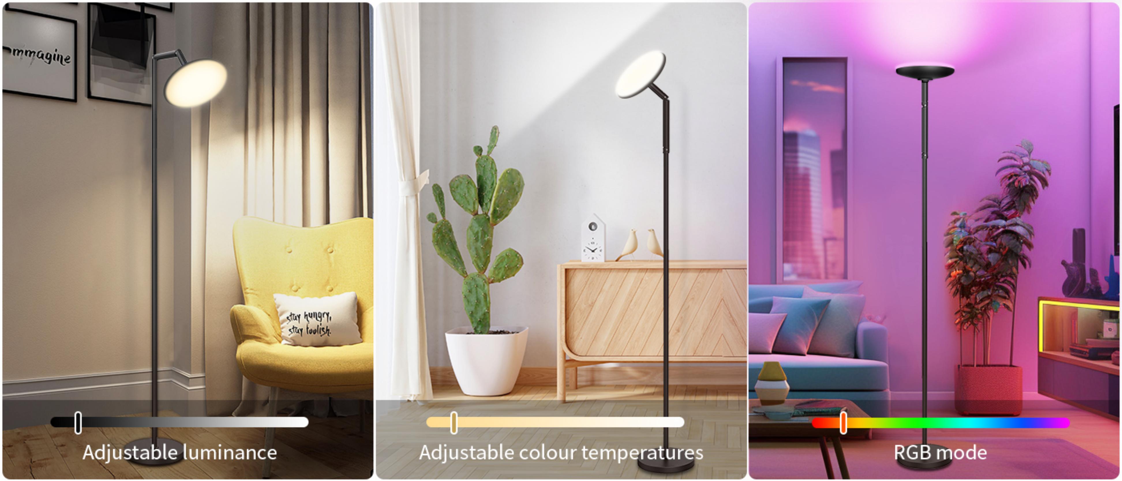 Floor lamp，Atmosphere lamp，GVVOO HOME: Disc Floor Lamp，