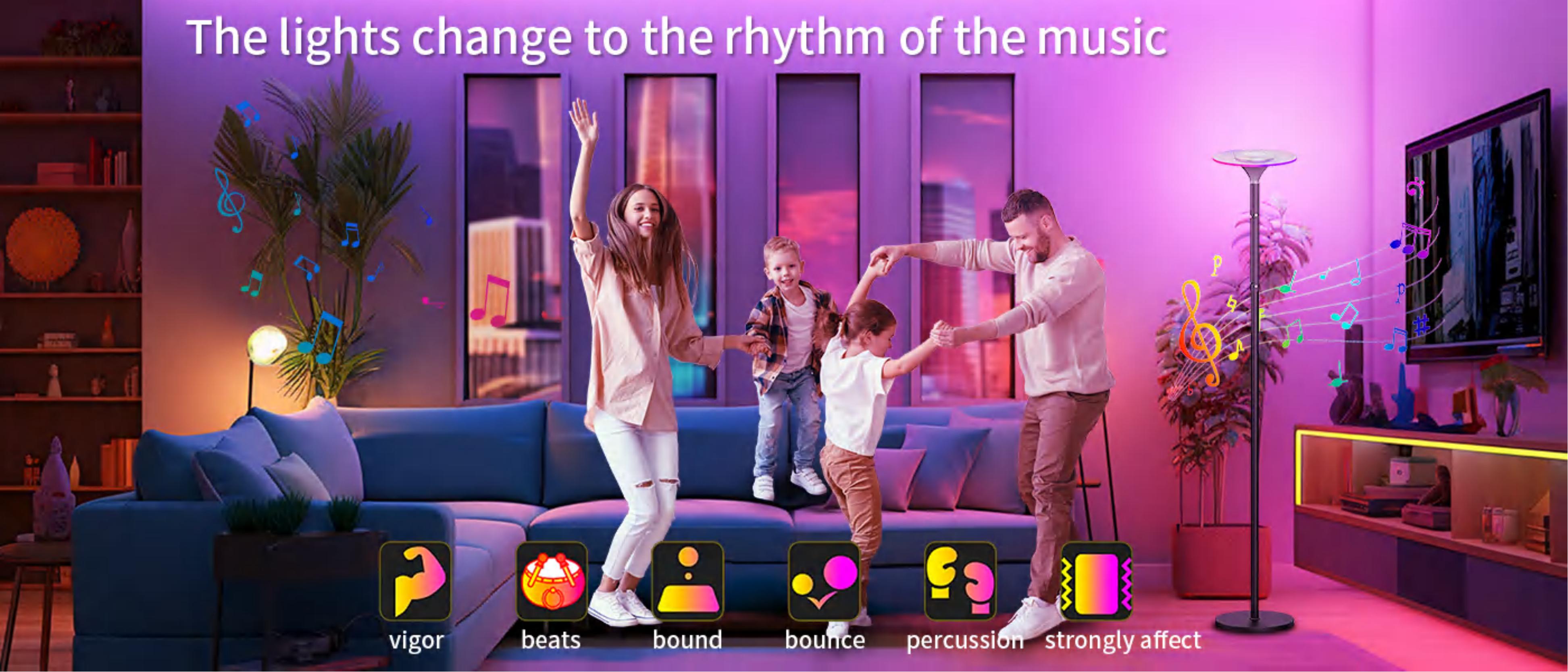 Floor lamp，Atmosphere lamp，Sky-facing floor lamp，