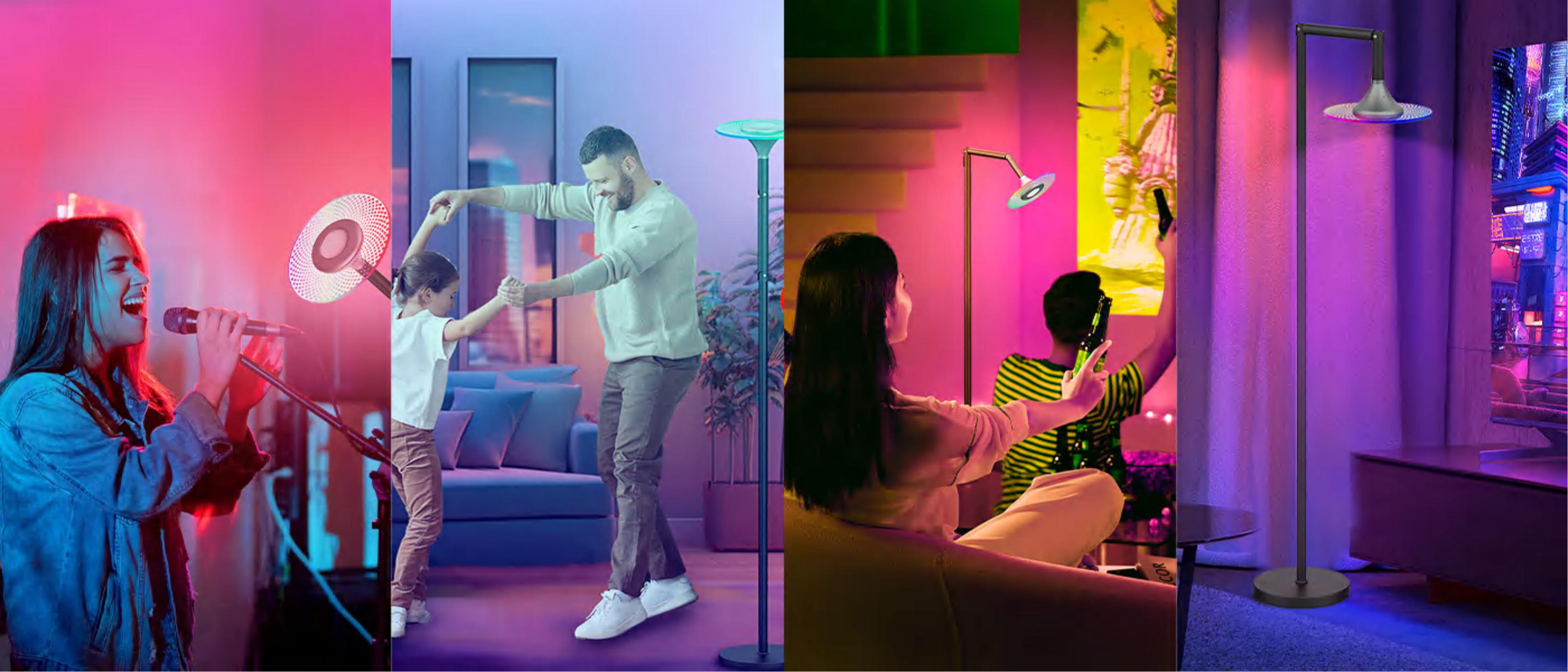 Floor lamp，Atmosphere lamp，Sky-facing floor lamp，