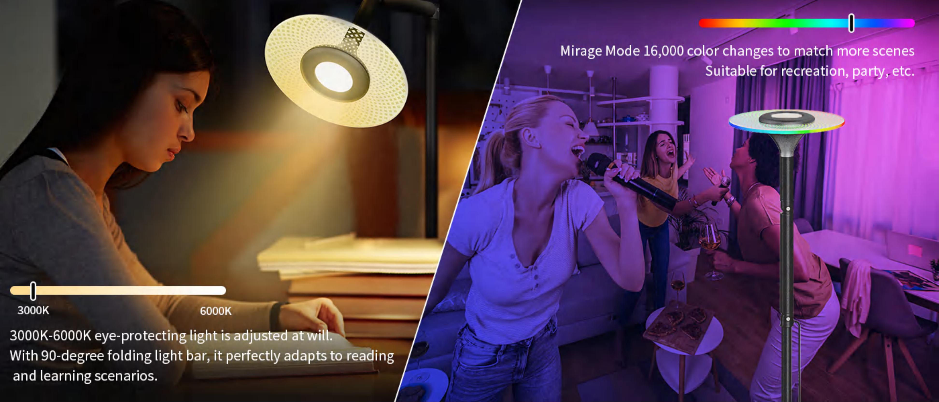 Floor lamp，Atmosphere lamp，Sky-facing floor lamp，