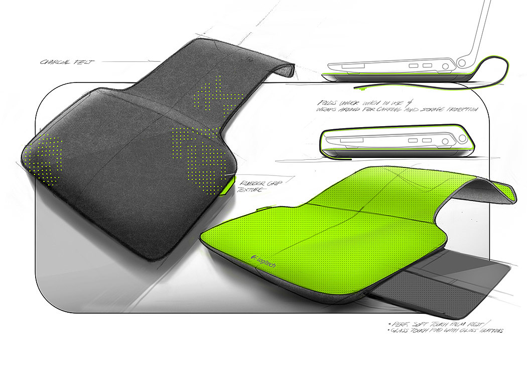 Logitech，Notebook computer，conceptual design，Digital，