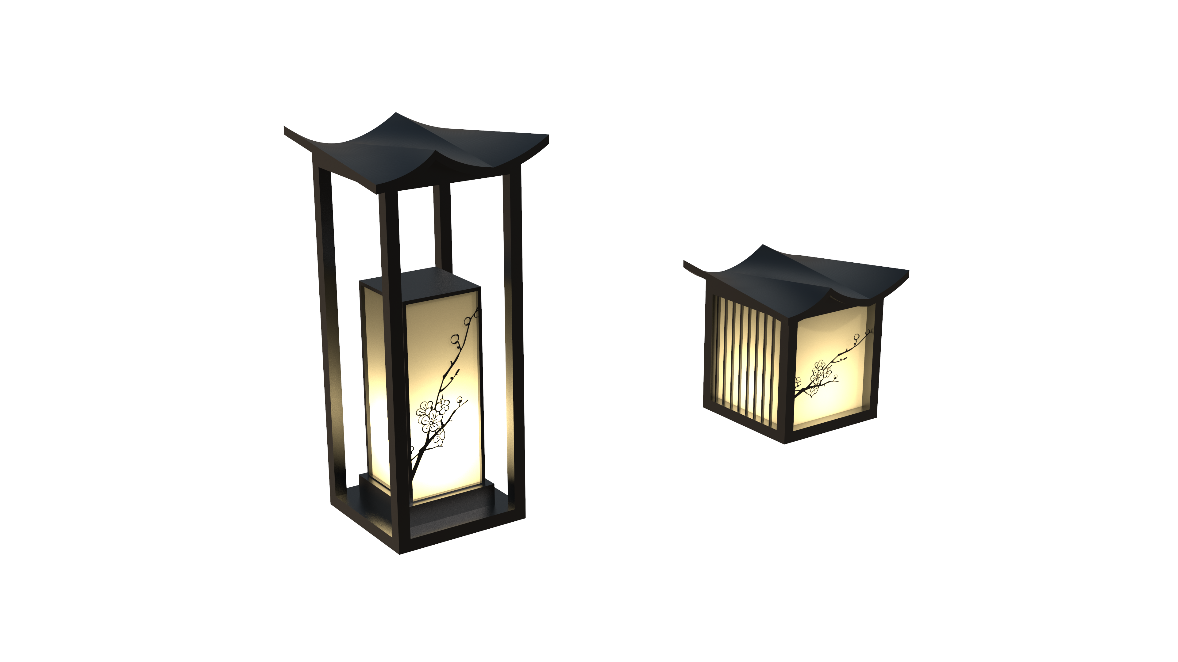 Lawn lamp design，Lamp design，Outdoor lighting ，