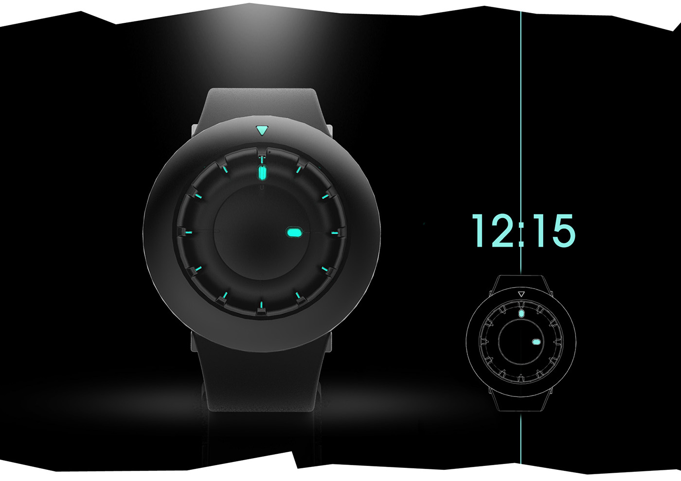 Wrist watch，space watch，ECL-1，