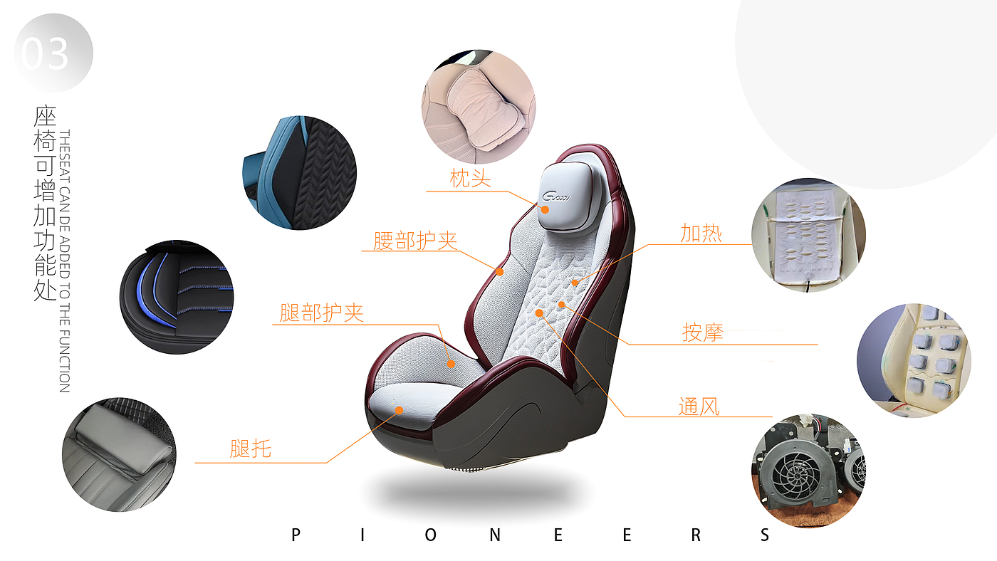 Seat leather cover design，Seat design，product design，