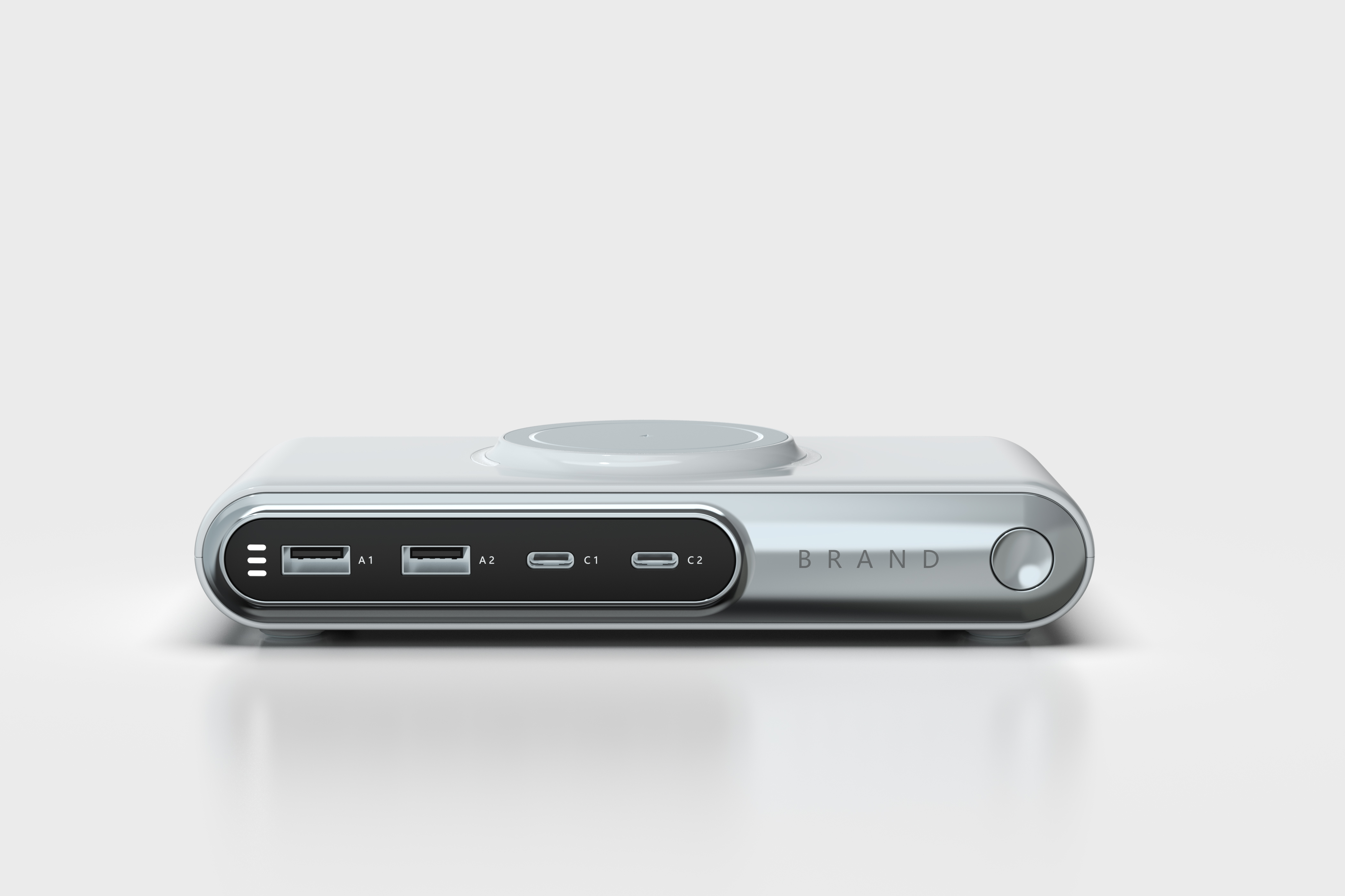 Wireless charging，Multi port，3 in one.，recharge stand，Row and insert，Socket，