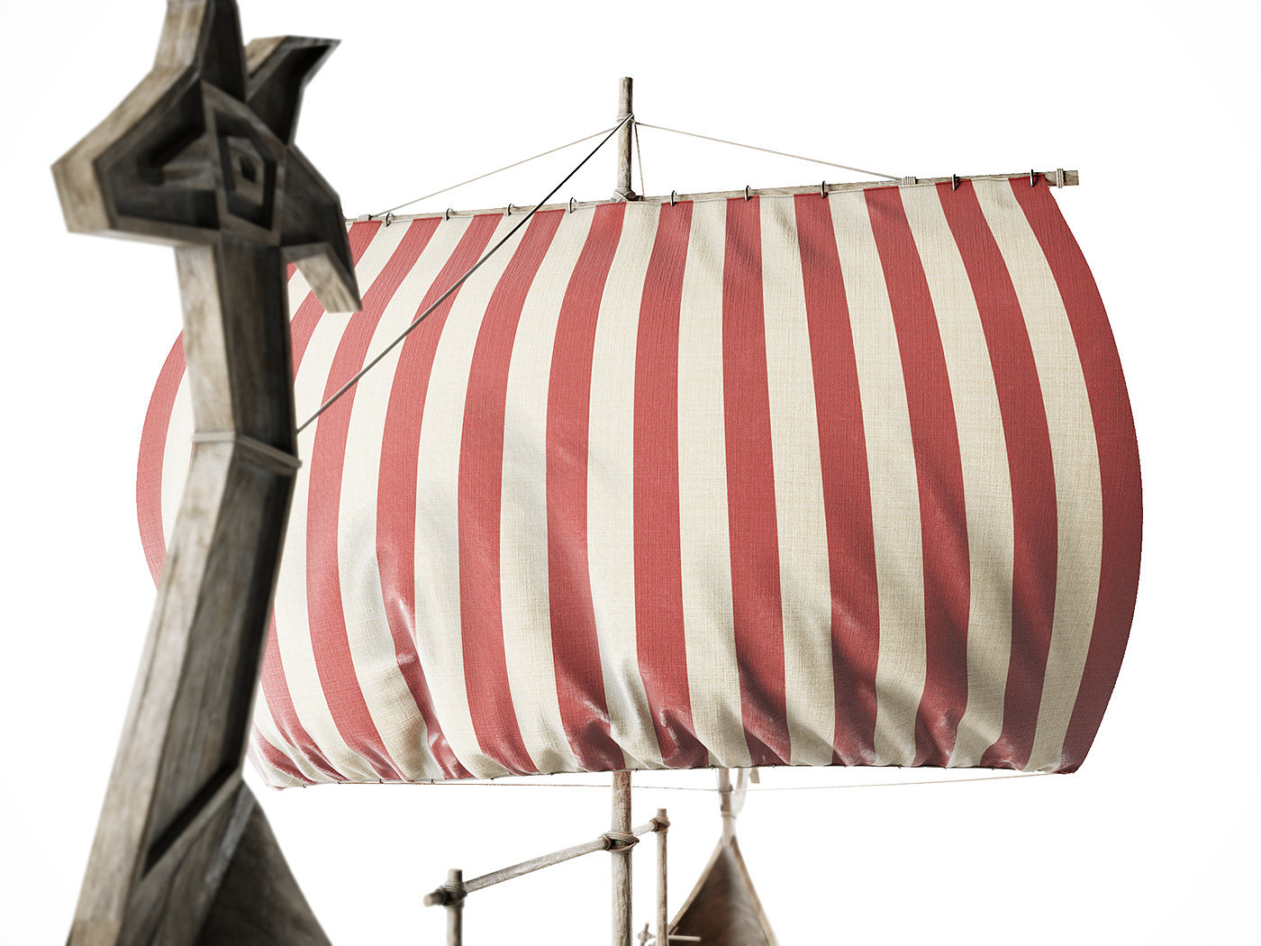 Viking Ship，3D modeling and rendering，Viking，Ship branch，3ds Max，vray，corona，