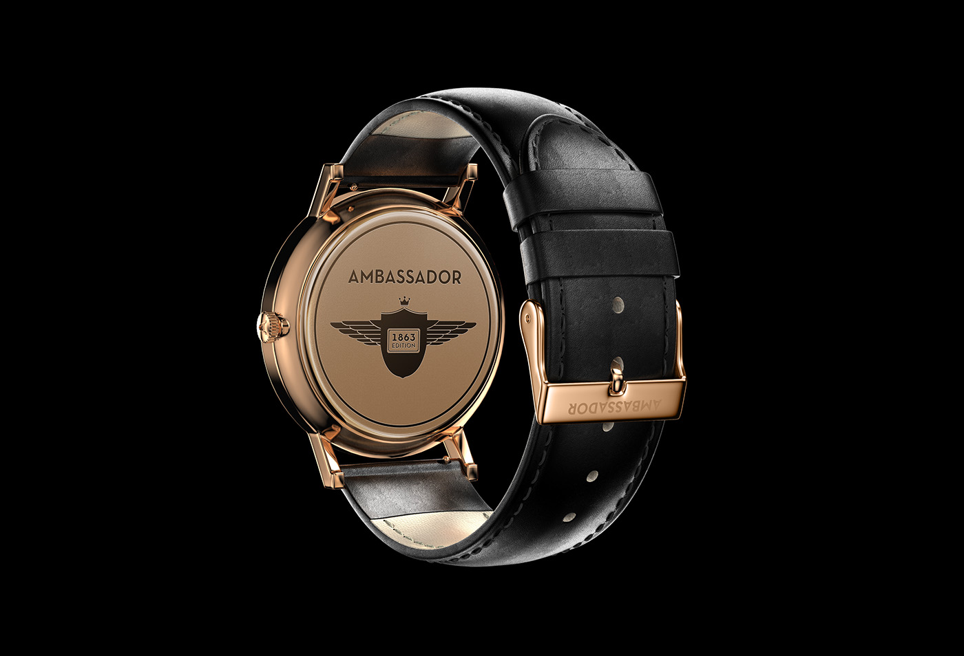 3D rendering，Ambasador Watch，keyshot，solidworks，
